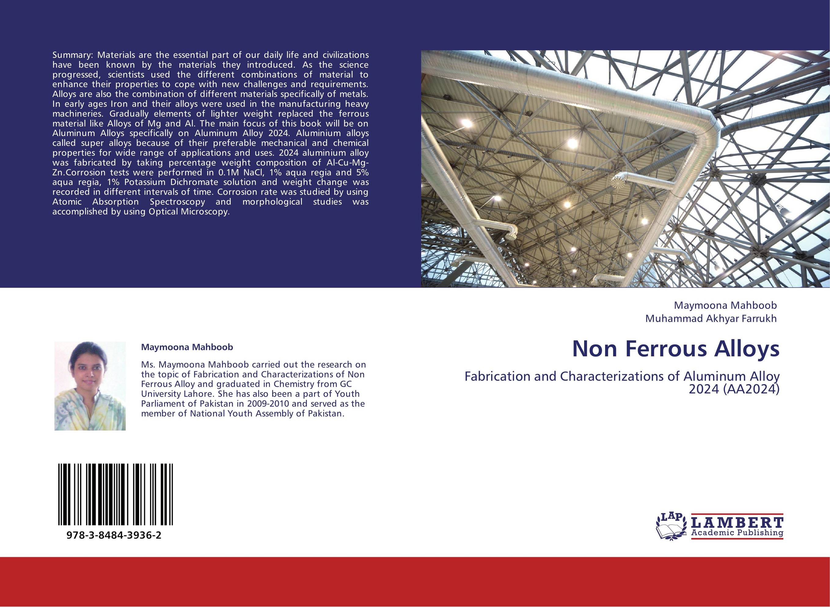 Non Ferrous Alloys. Fabrication and Characterizations of Aluminum Alloy 2024 (AA2024).