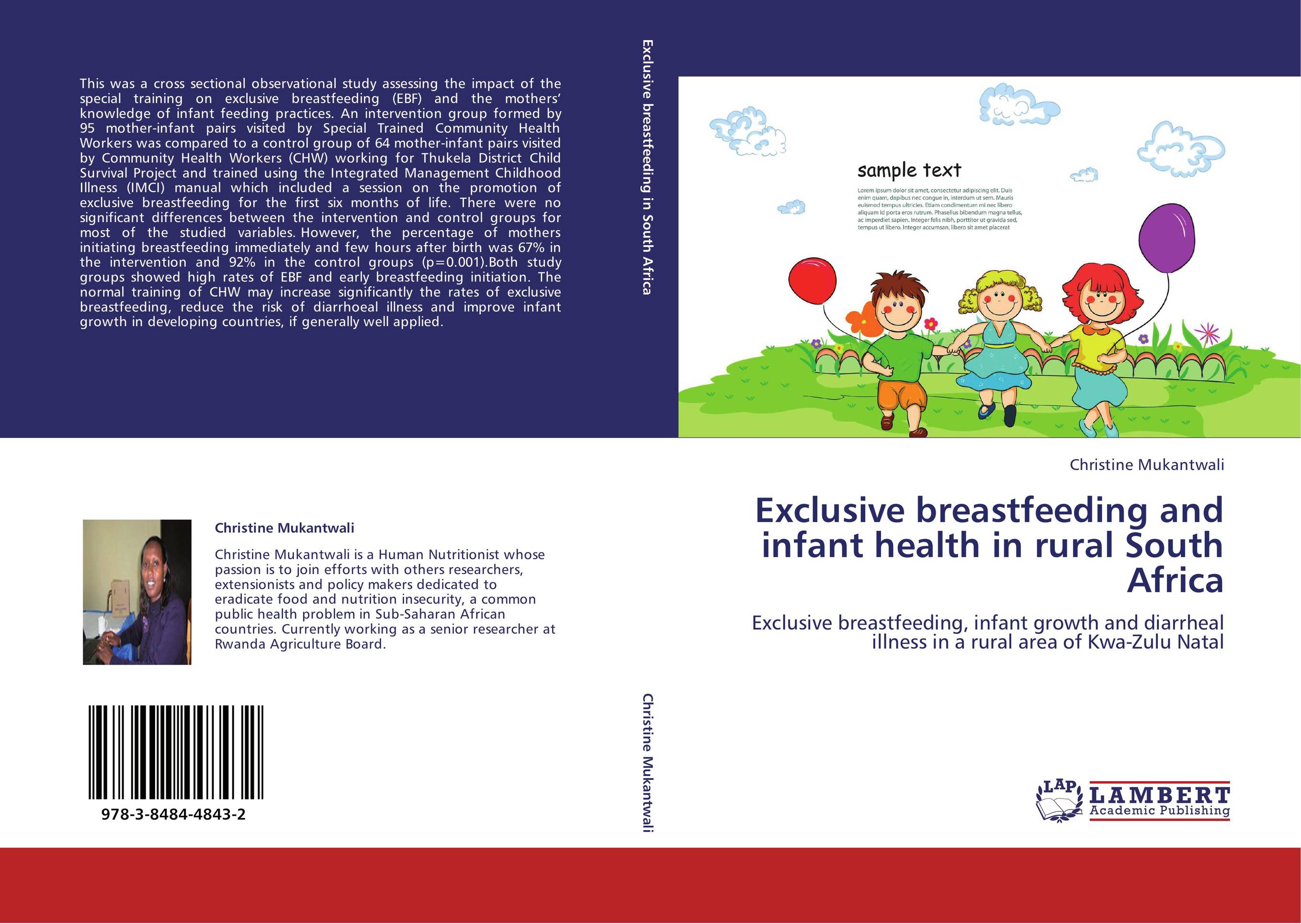 Exclusive breastfeeding and infant health in rural South Africa. Exclusive breastfeeding, infant growth and diarrheal illness in a rural area of Kwa-Zulu Natal.