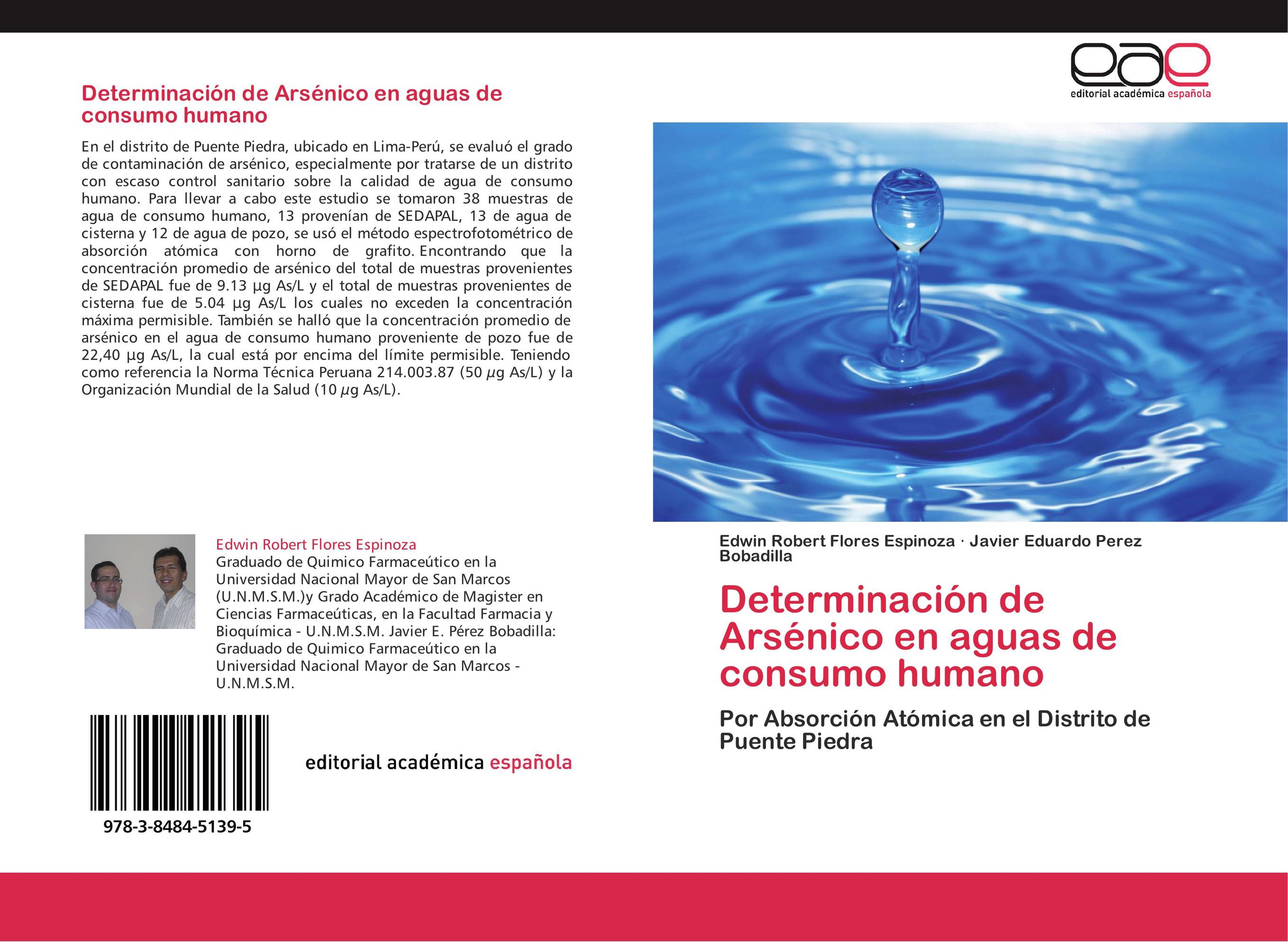 Determinación de Arsénico en aguas de consumo humano