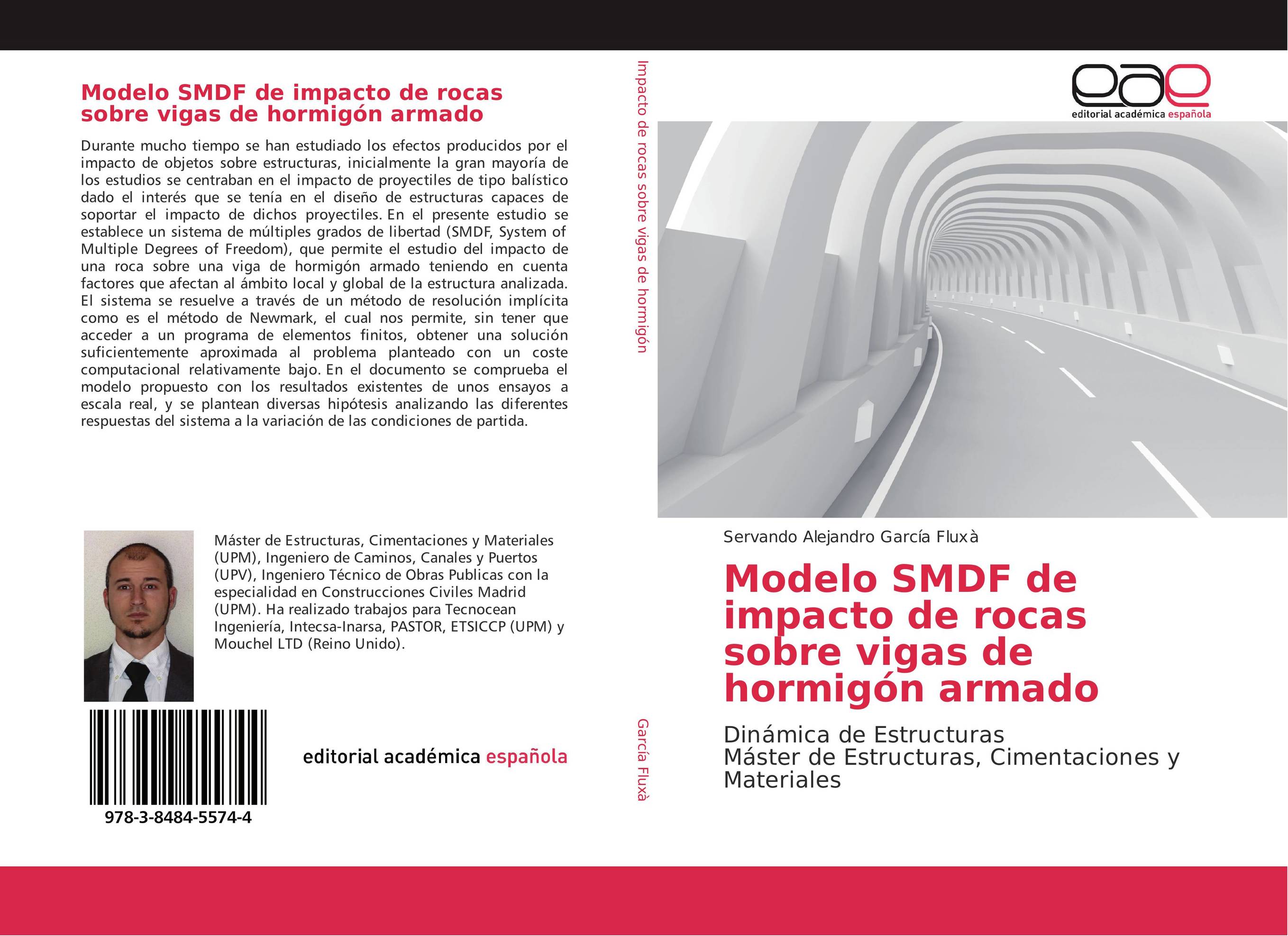 Modelo SMDF de impacto de rocas sobre vigas de hormigón armado