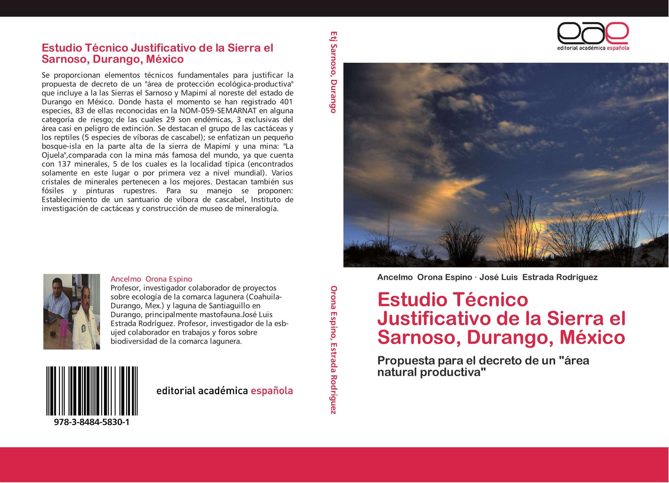 Estudio Técnico Justificativo de la Sierra el Sarnoso, Durango, México