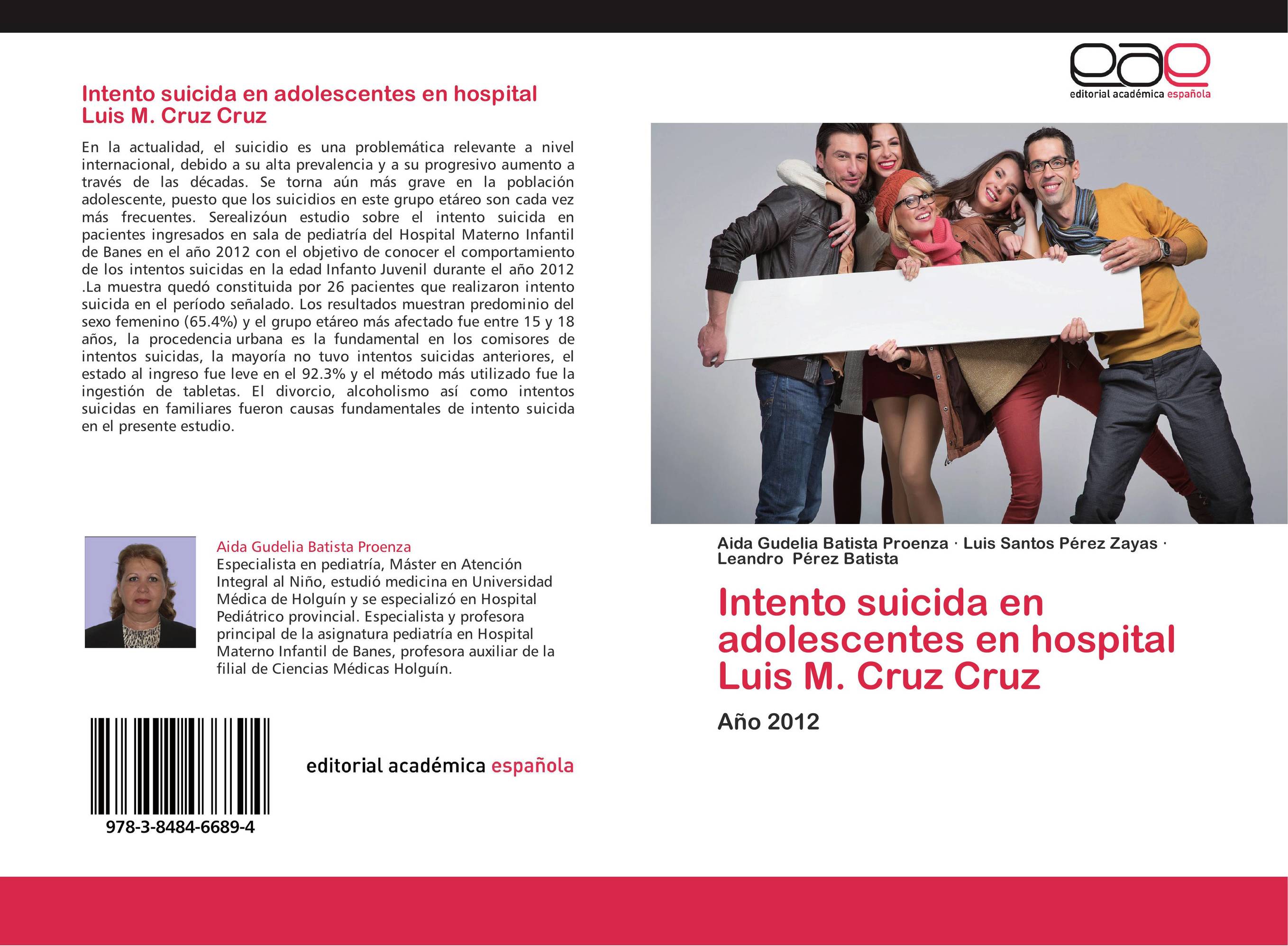 Intento suicida en adolescentes en hospital Luis M. Cruz Cruz