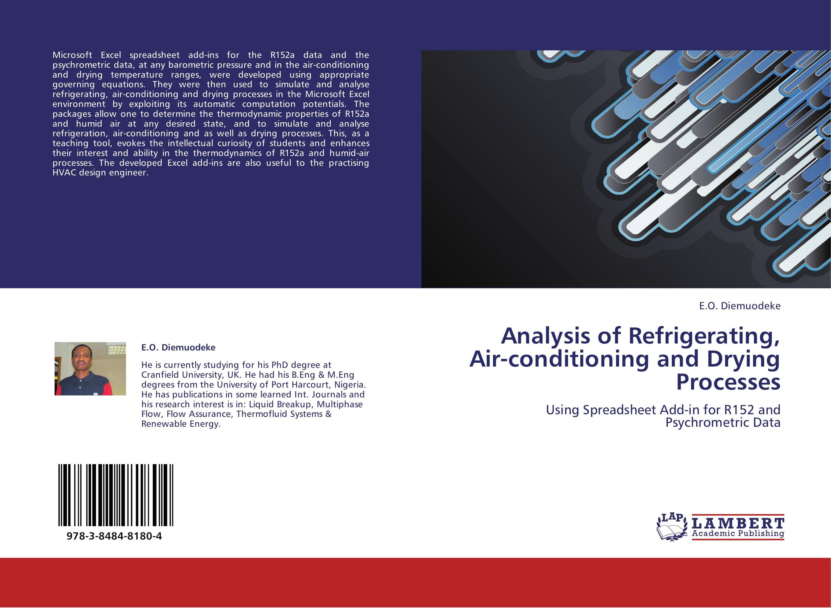 Analysis of Refrigerating, Air-conditioning and Drying Processes. Using Spreadsheet Add-in for R152 and Psychrometric Data.