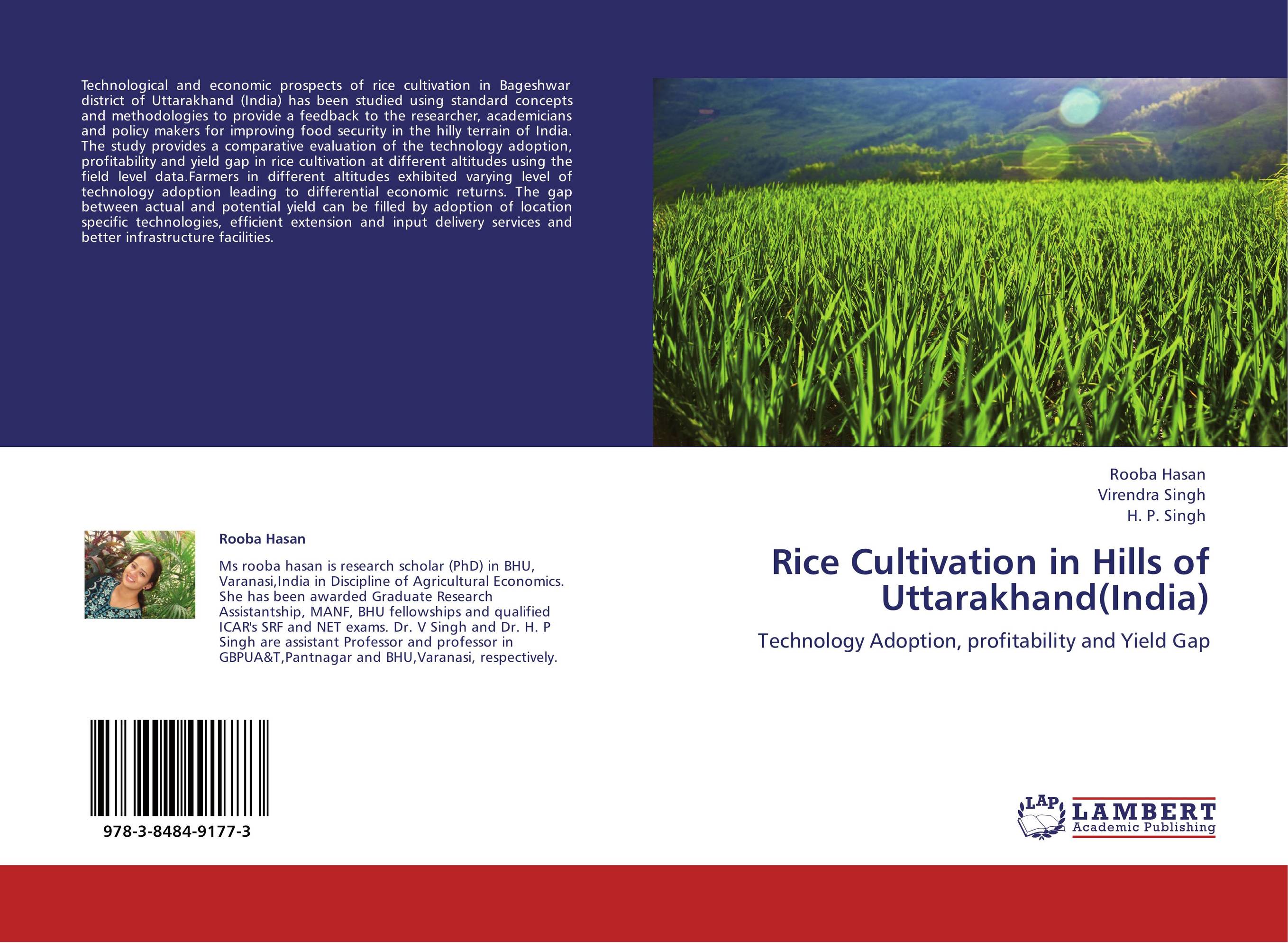 Rice Cultivation in Hills of Uttarakhand(India). Technology Adoption, profitability and Yield Gap.