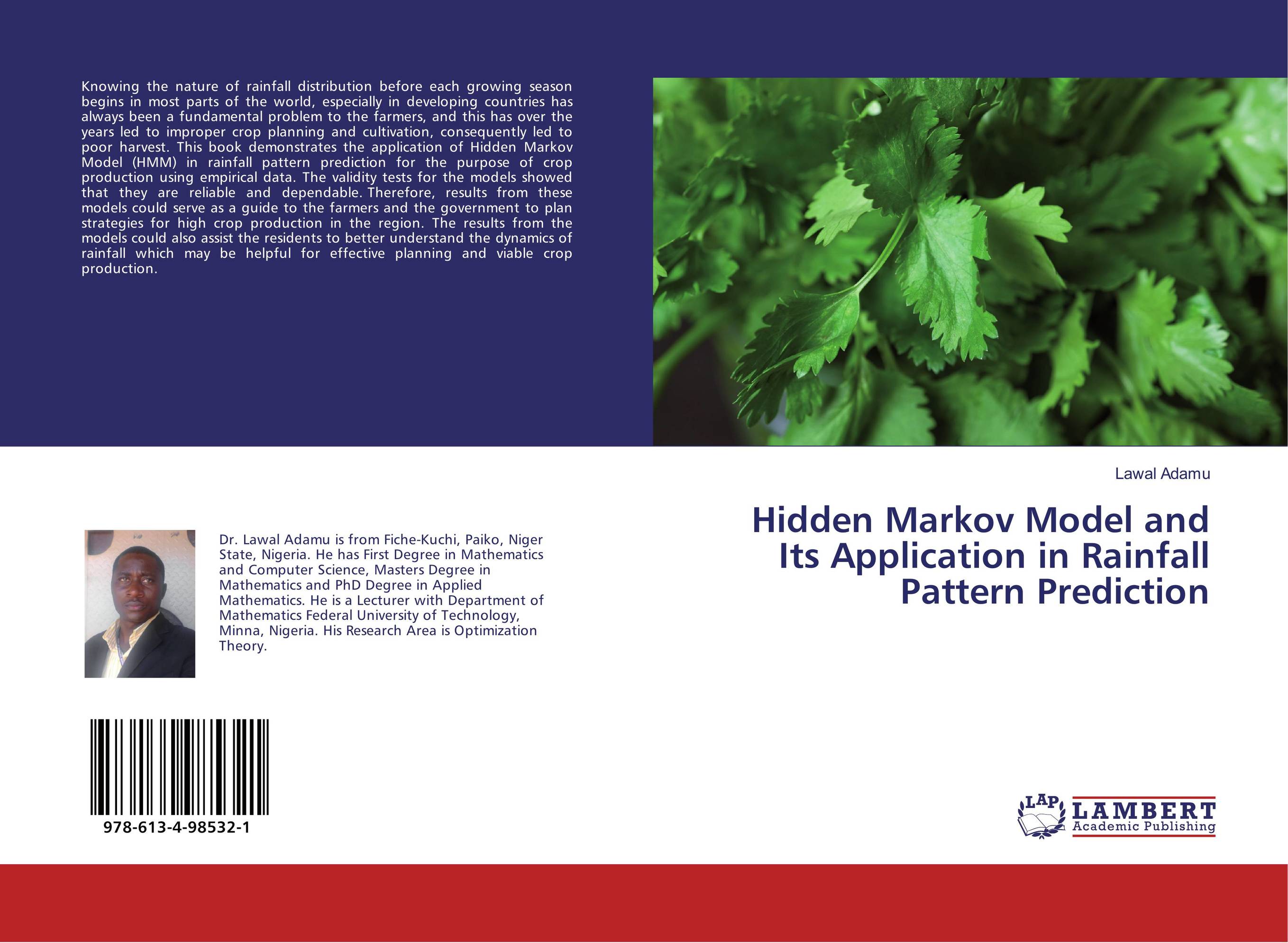 Hidden Markov Model and Its Application in Rainfall Pattern Prediction..