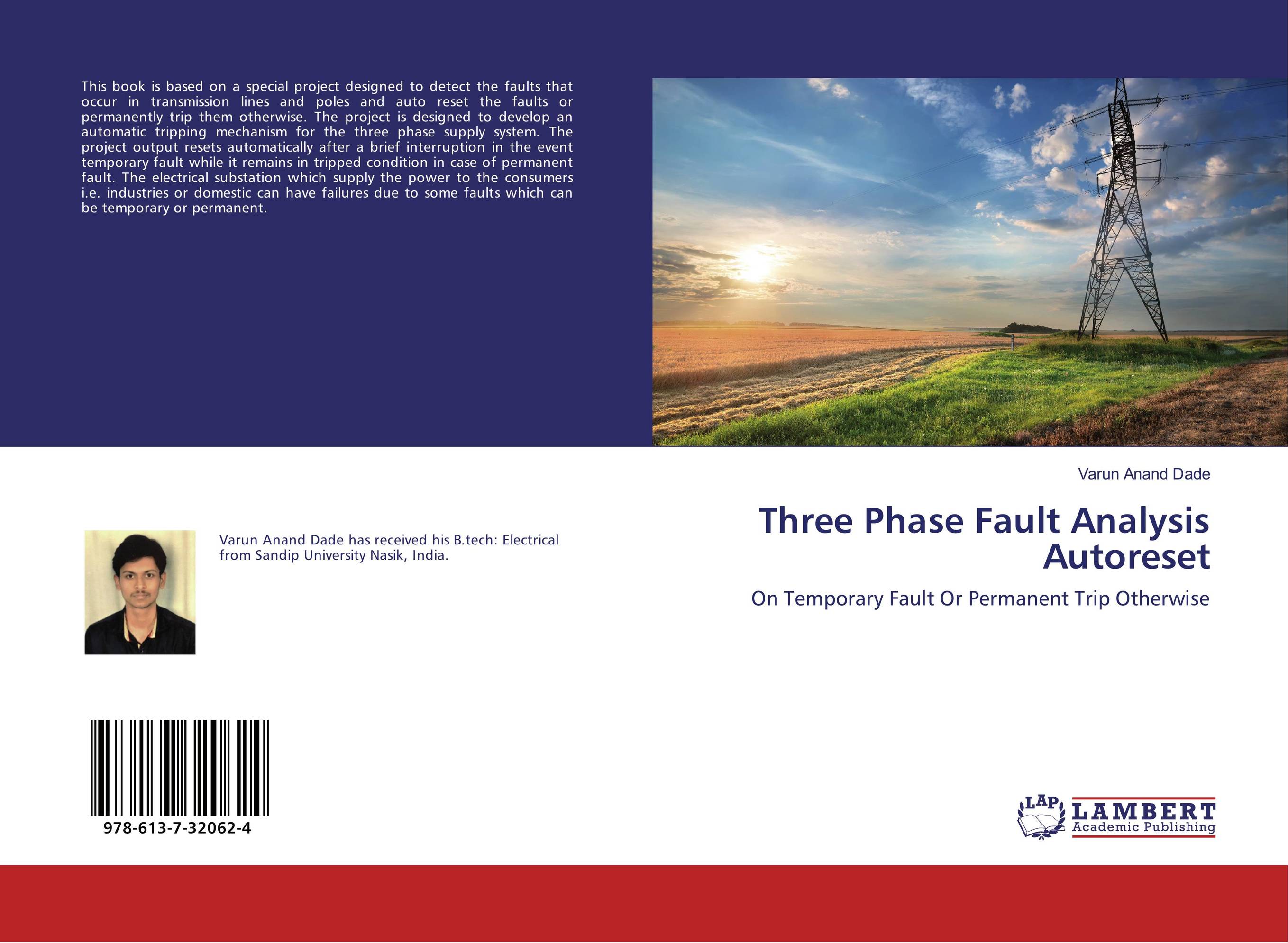 Three Phase Fault Analysis Autoreset. On Temporary Fault Or Permanent Trip Otherwise.