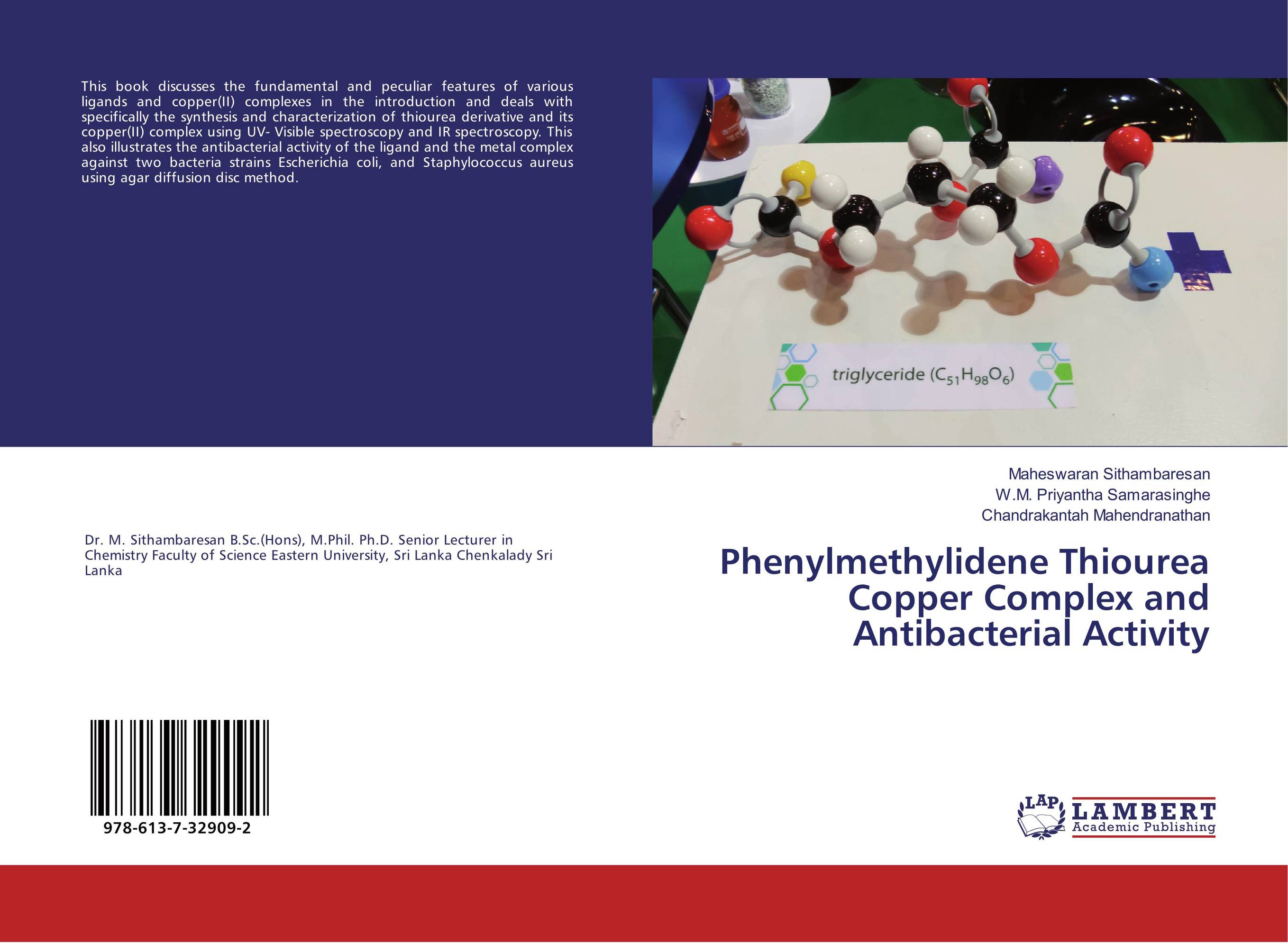 Phenylmethylidene Thiourea Copper Complex and Antibacterial Activity..