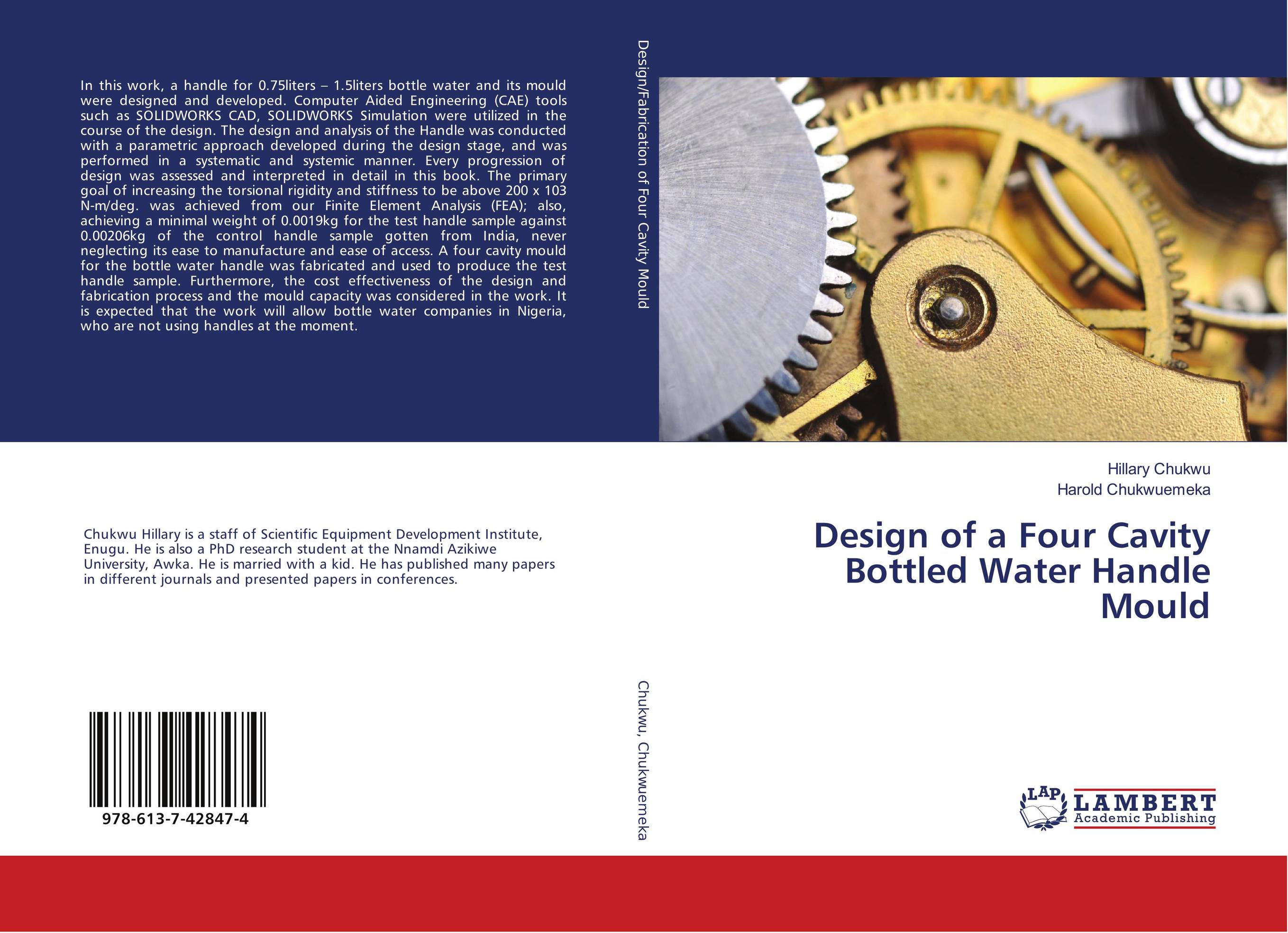 Design of a Four Cavity Bottled Water Handle Mould..