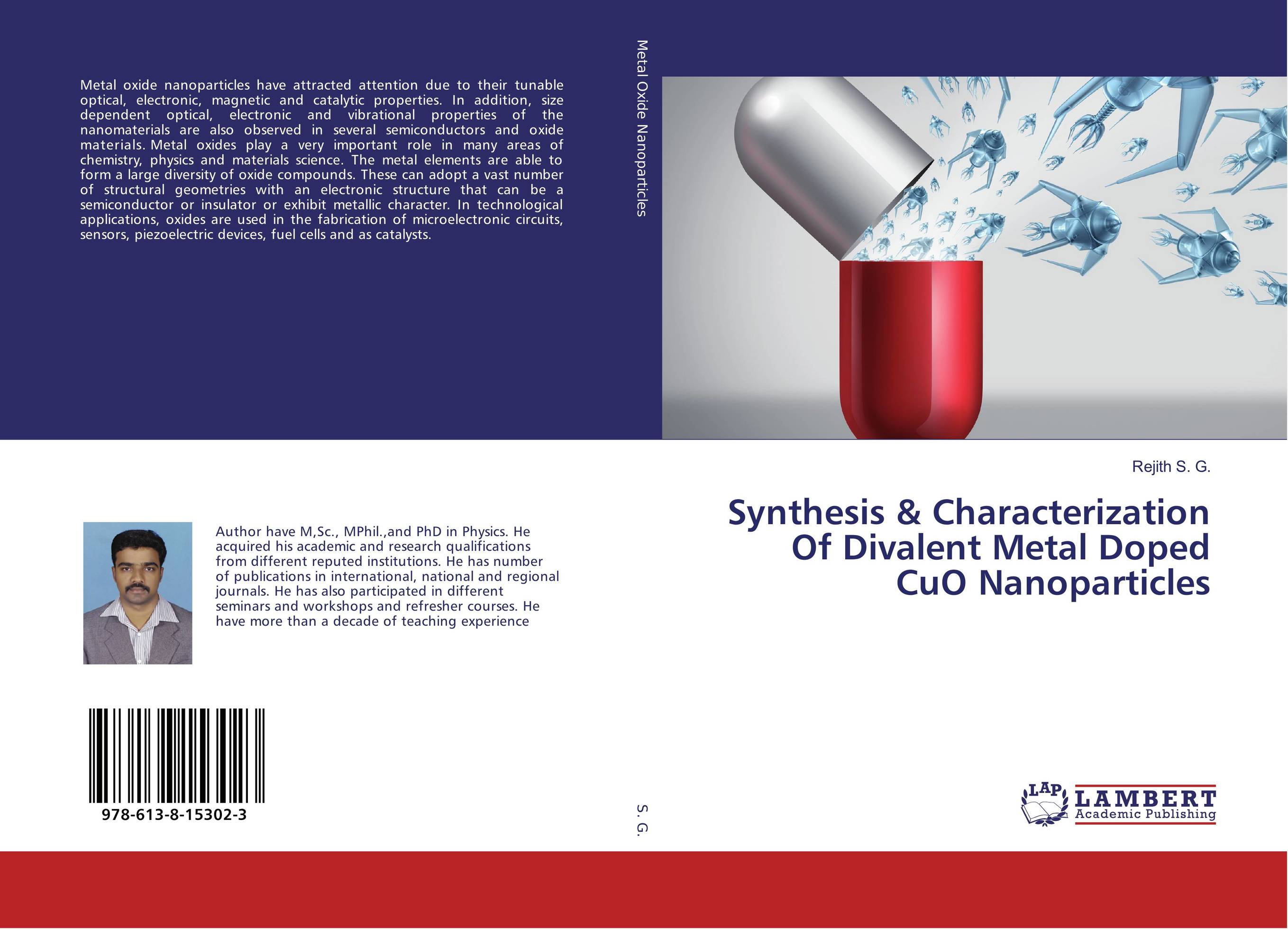 Synthesis &amp;amp; Characterization Of Divalent Metal Doped CuO Nanoparticles..