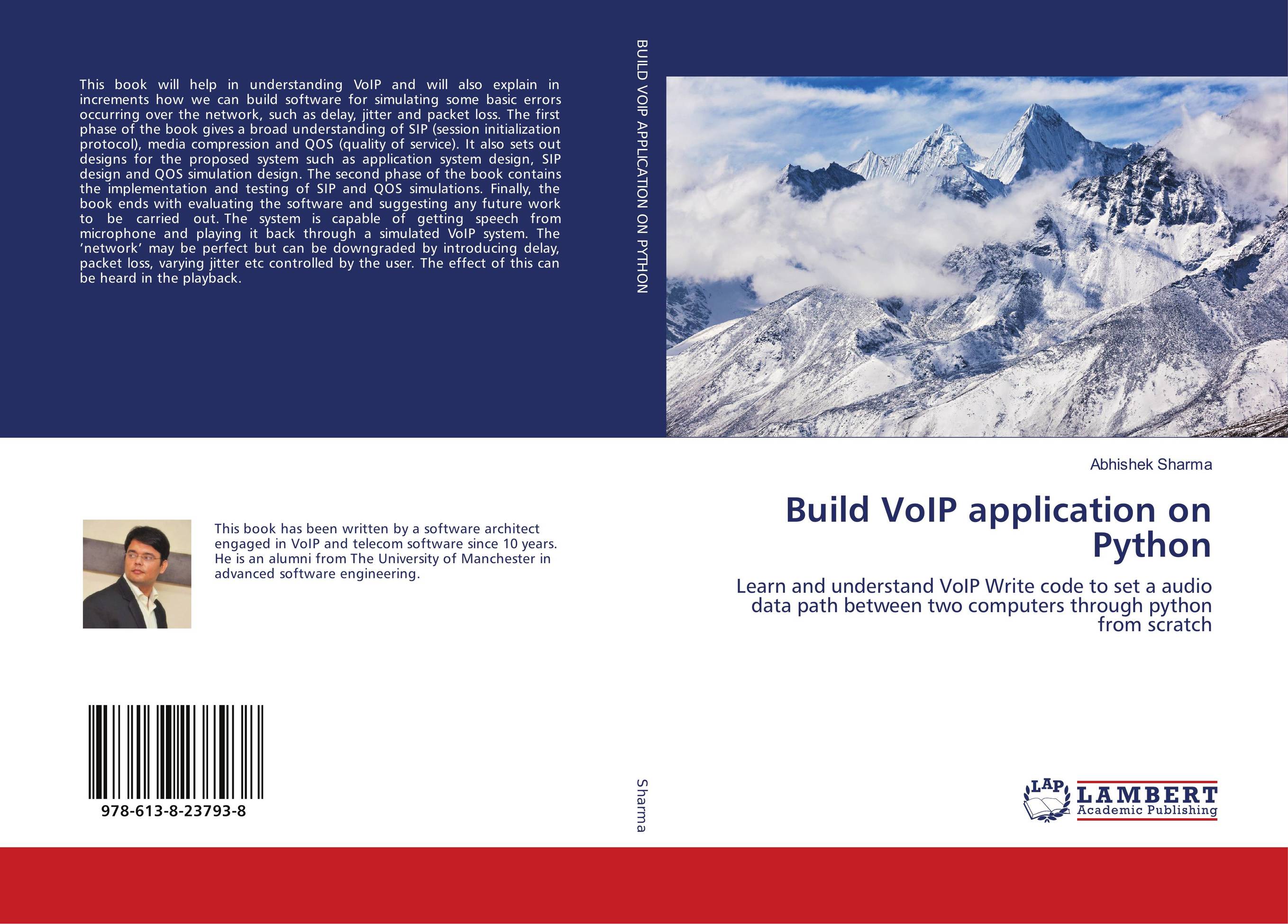 Build VoIP application on Python. Learn and understand VoIP Write code to set a audio data path between two computers through python from scratch.