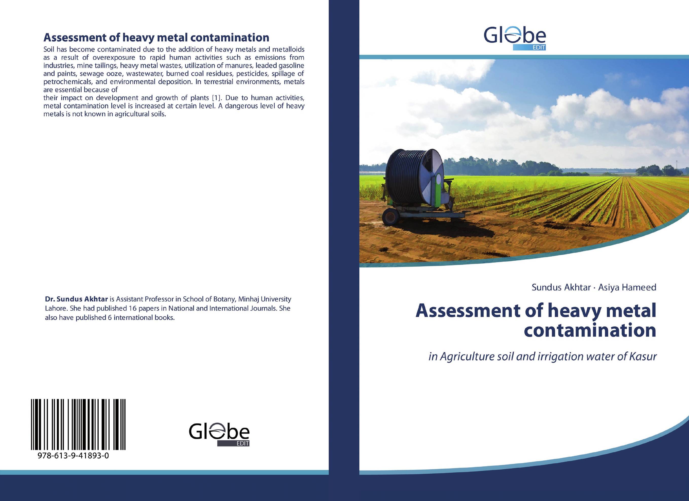 Assessment of heavy metal contamination. In Agriculture soil and irrigation water of Kasur.