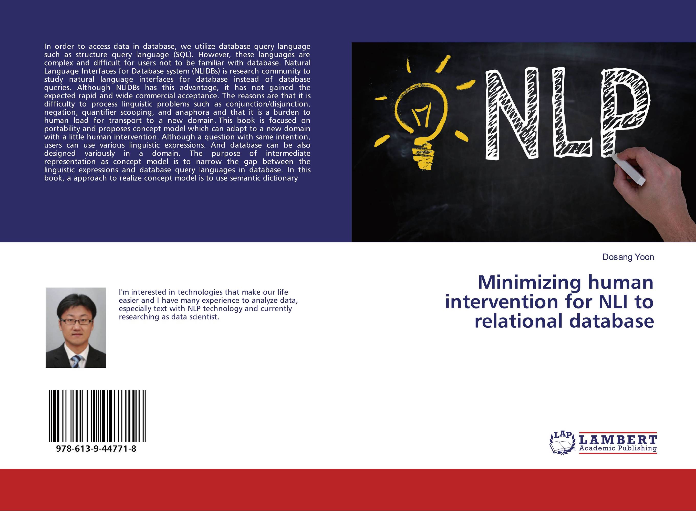 Minimizing human intervention for NLI to relational database..