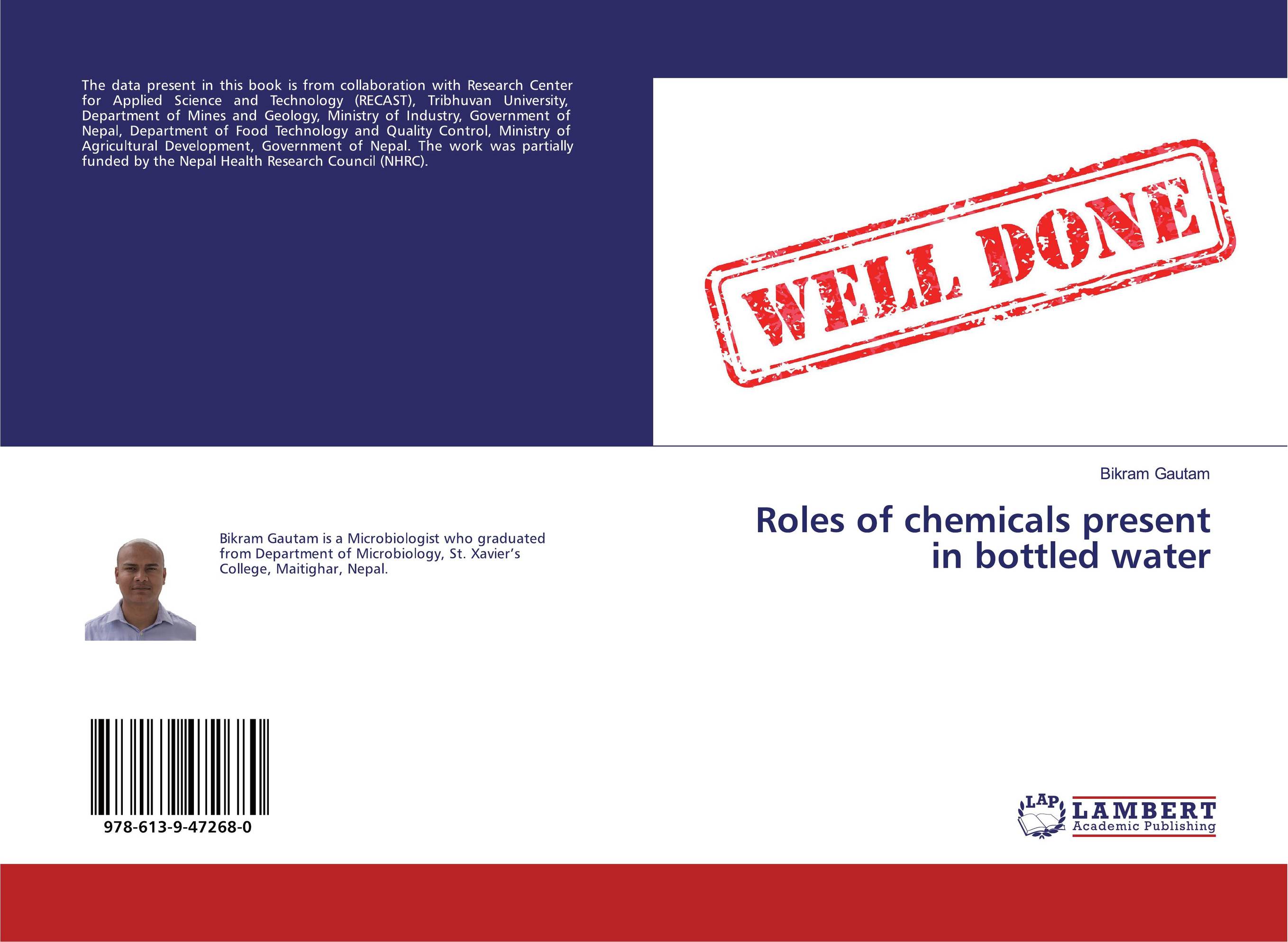 Roles of chemicals present in bottled water..