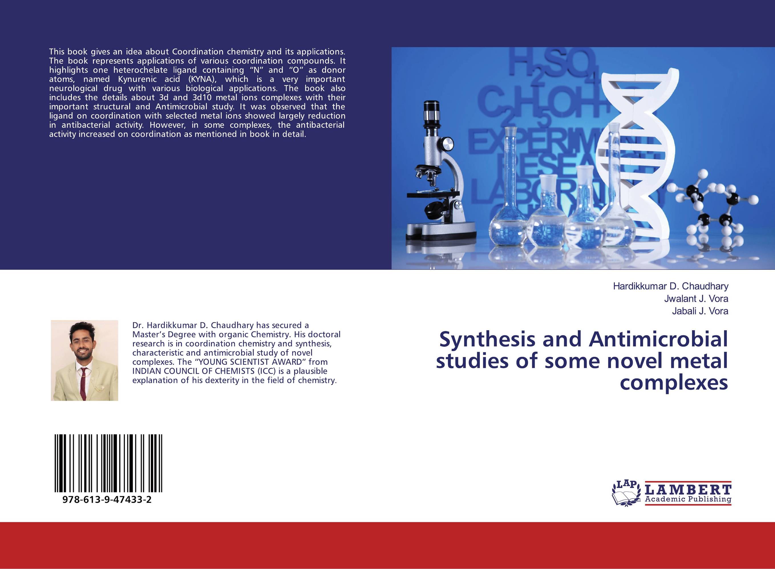 Synthesis and Antimicrobial studies of some novel metal complexes..