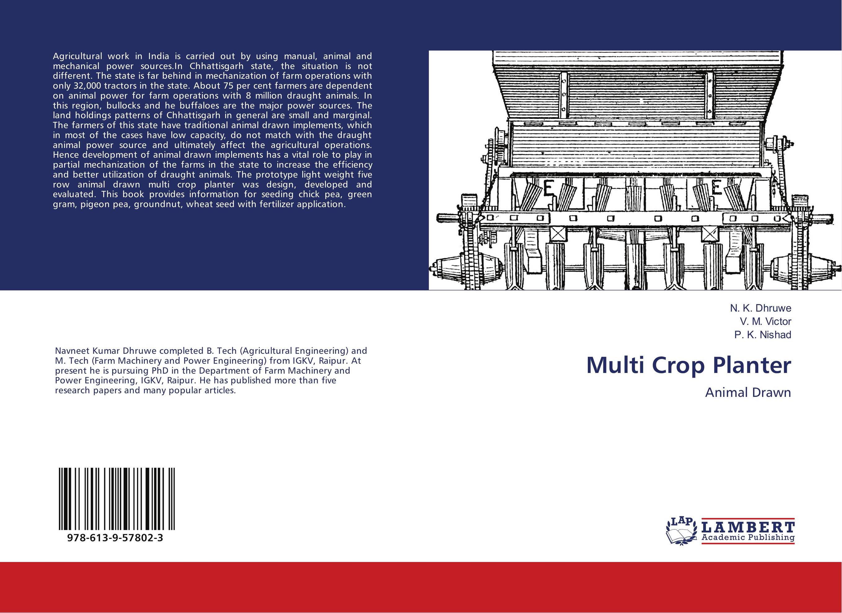 Multi Crop Planter. Animal Drawn.