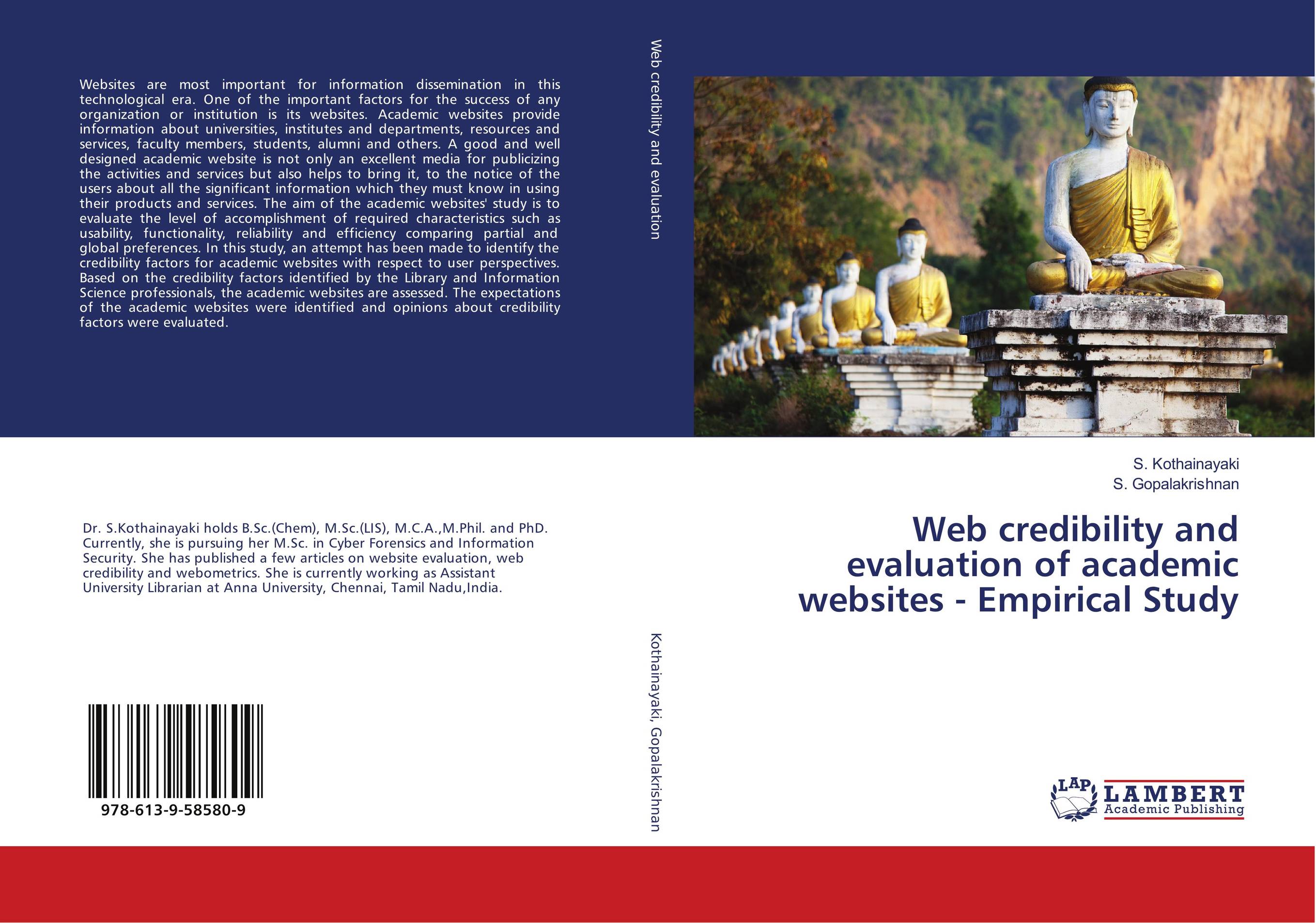 Web credibility and evaluation of academic websites - Empirical Study..