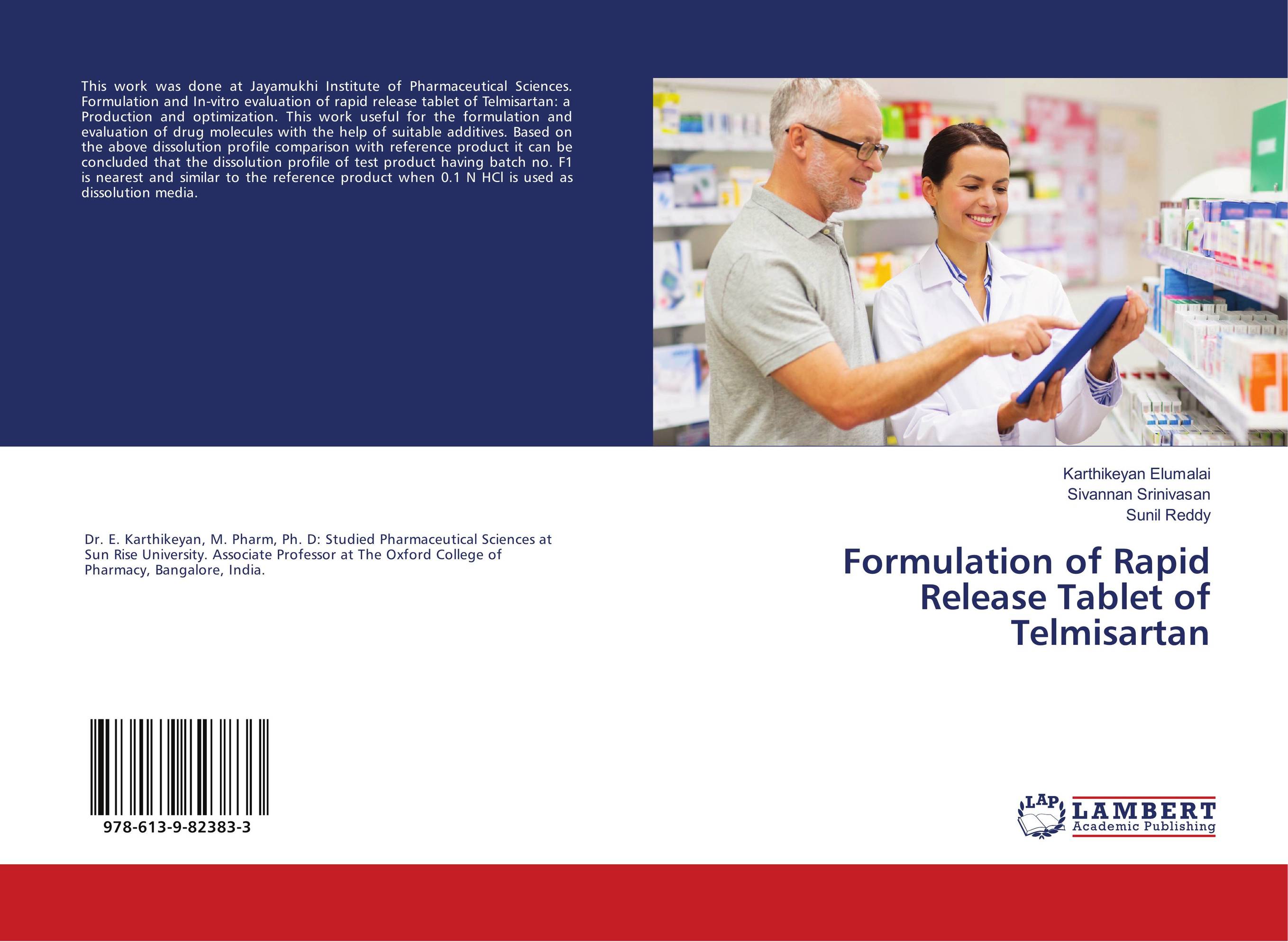 Formulation of Rapid Release Tablet of Telmisartan..