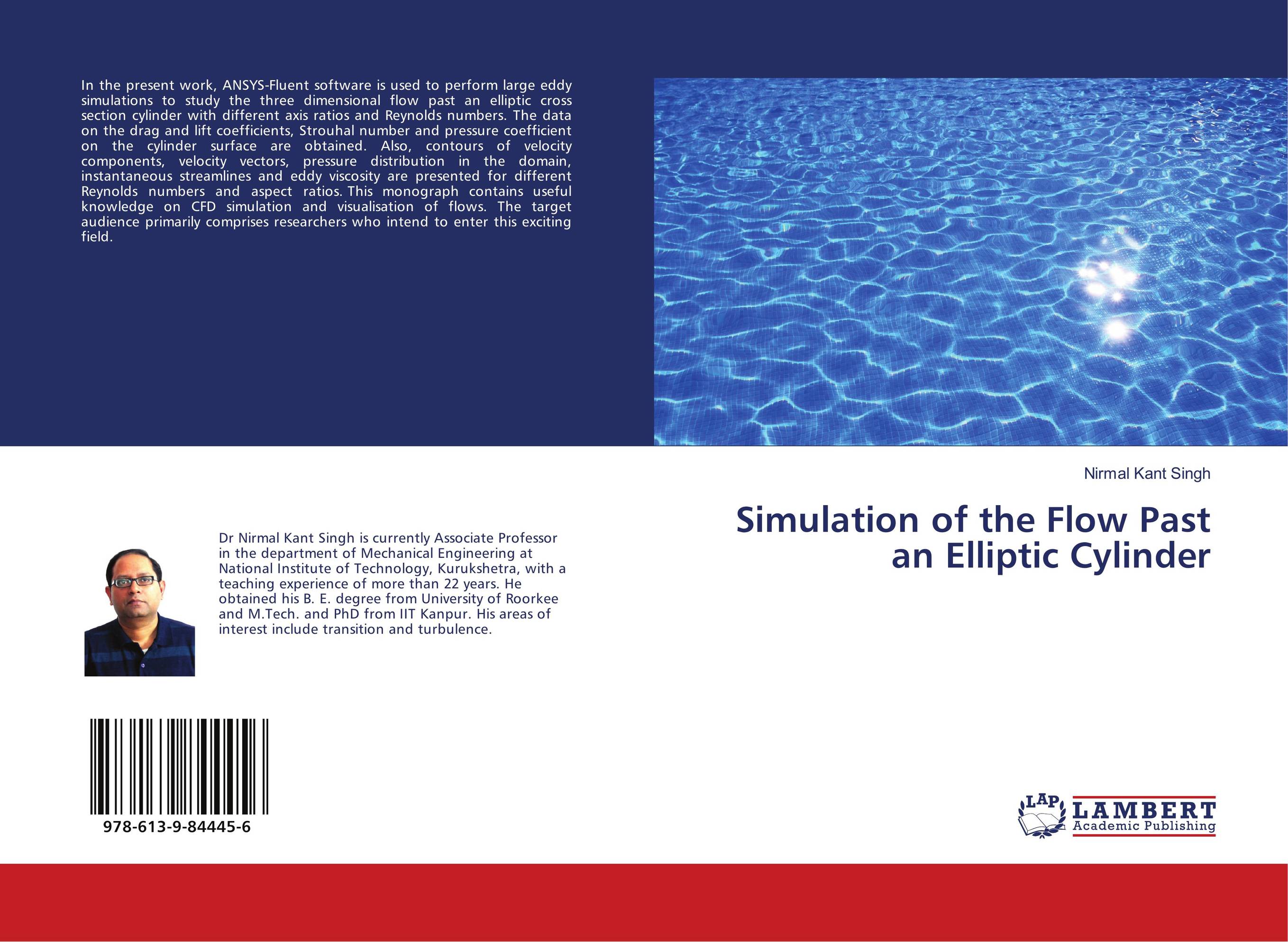 Simulation of the Flow Past an Elliptic Cylinder..