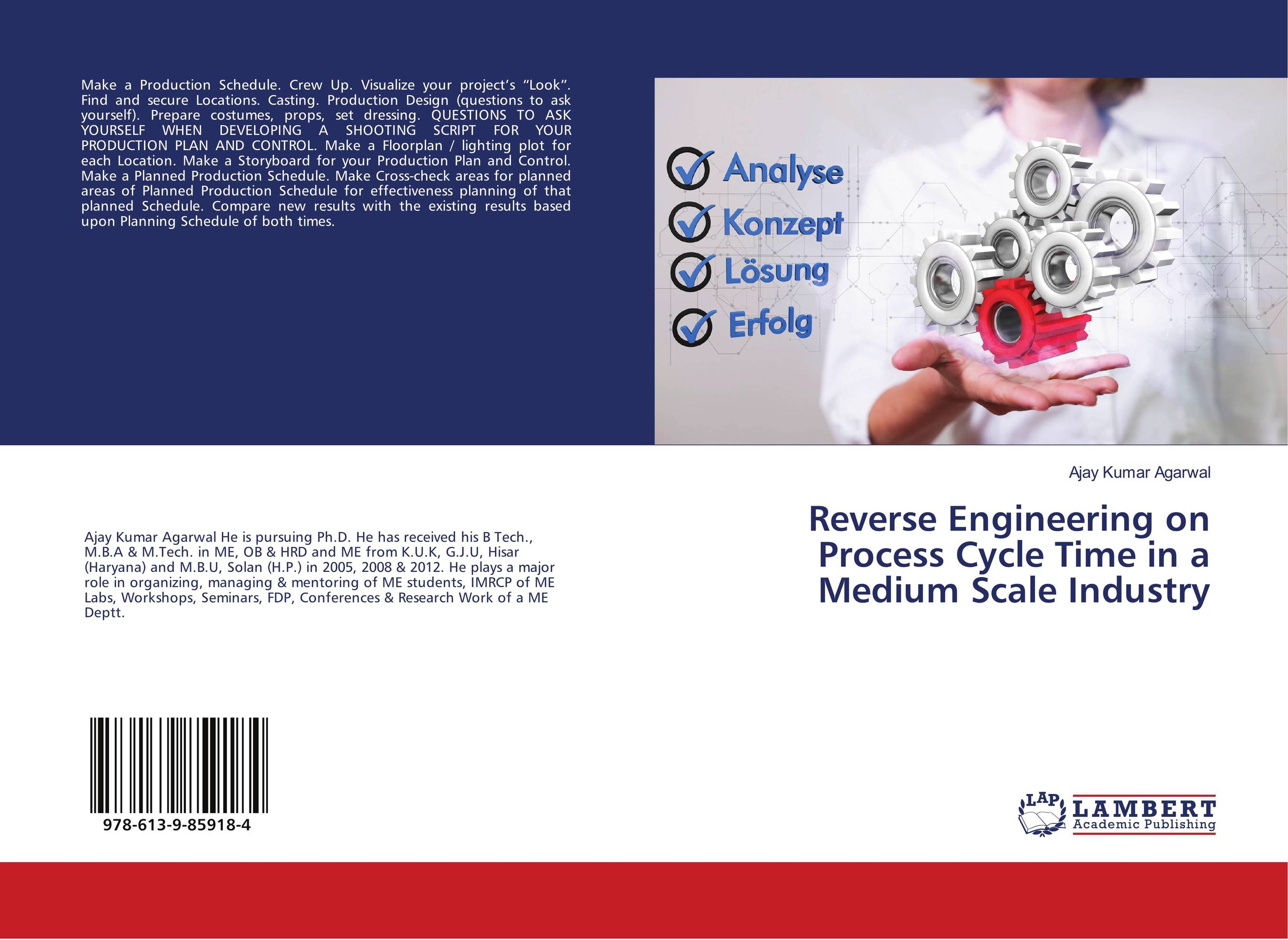 Reverse Engineering on Process Cycle Time in a Medium Scale Industry..