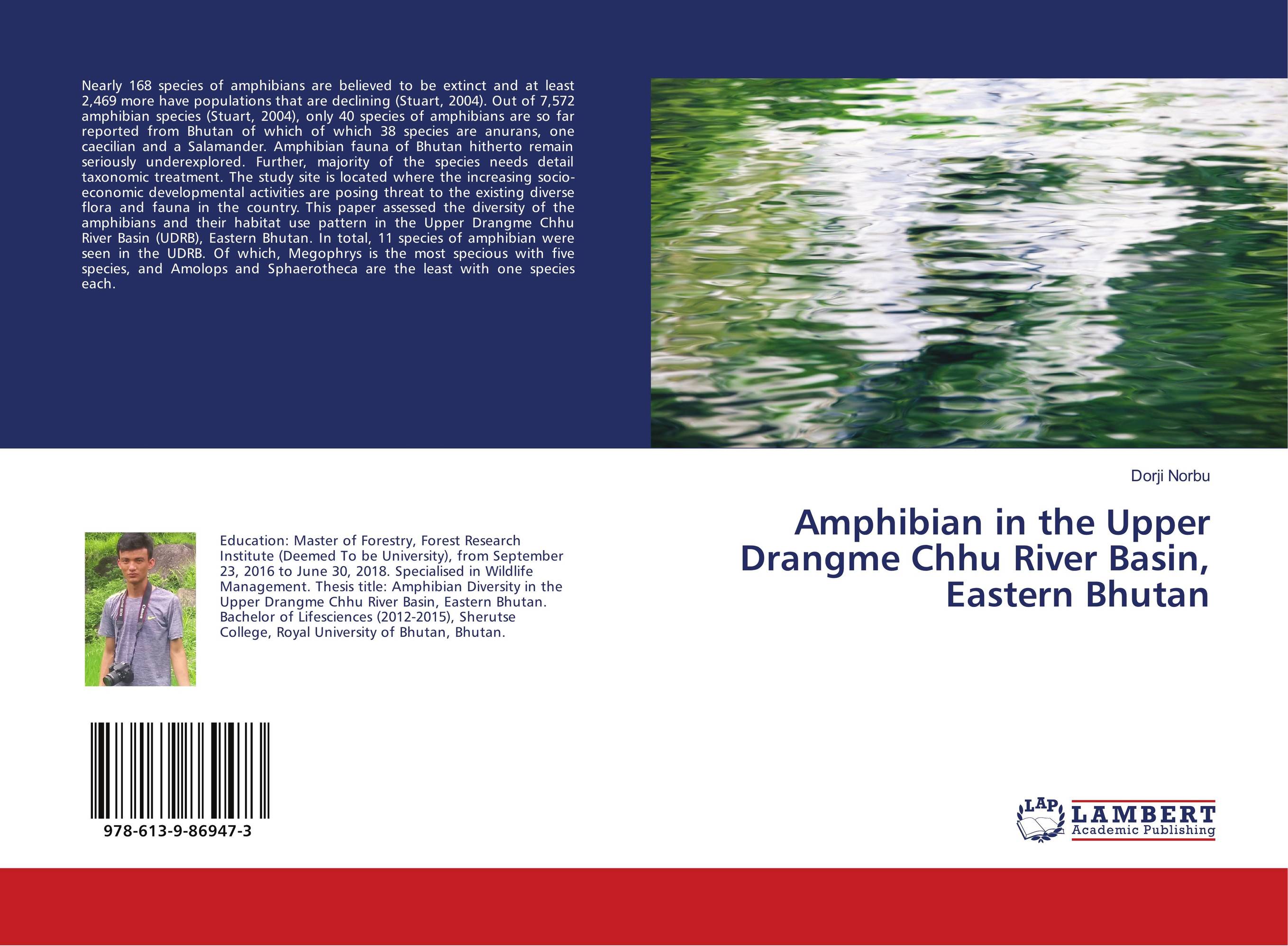 Amphibian in the Upper Drangme Chhu River Basin, Eastern Bhutan..