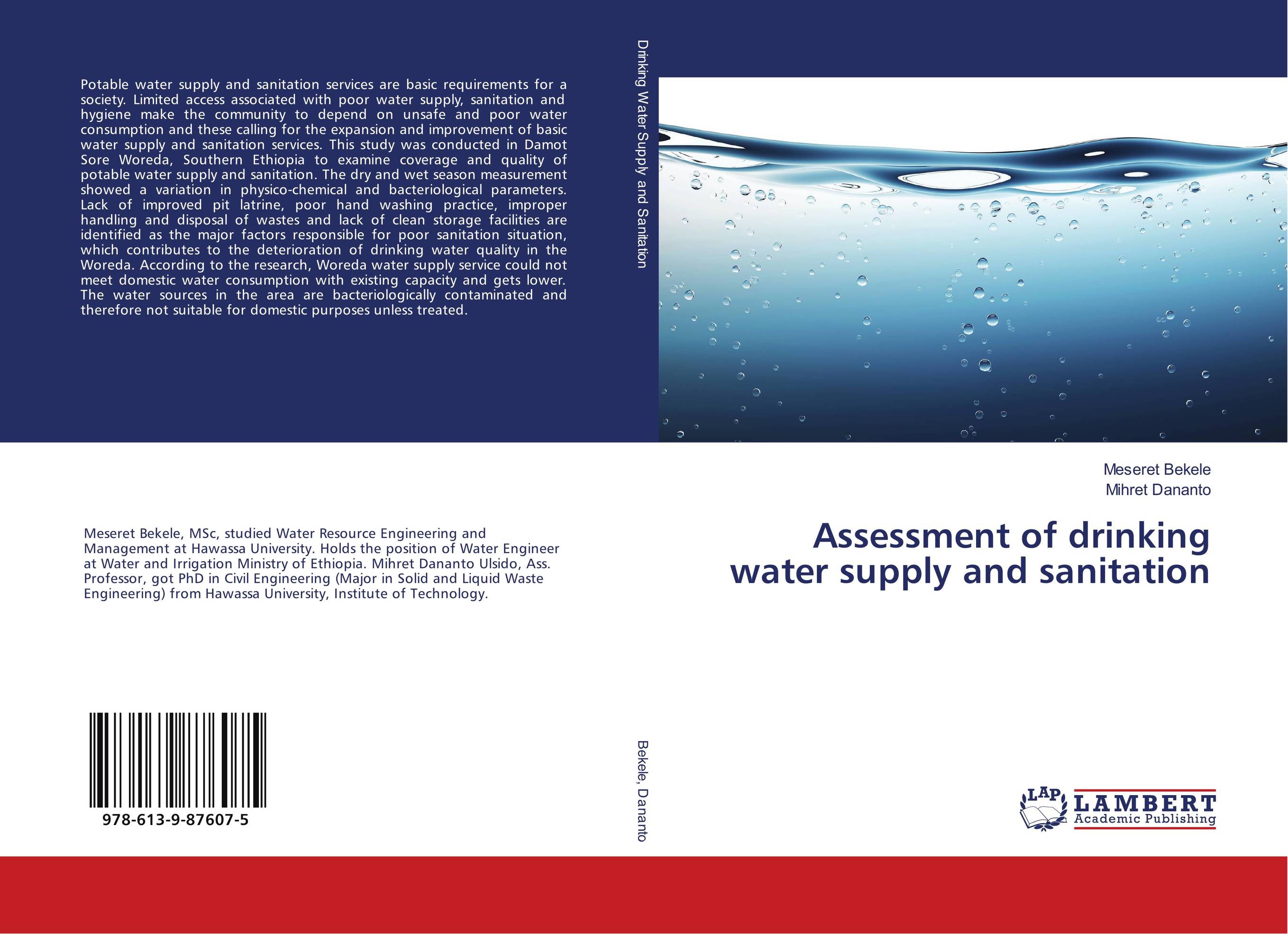 Assessment of drinking water supply and sanitation..