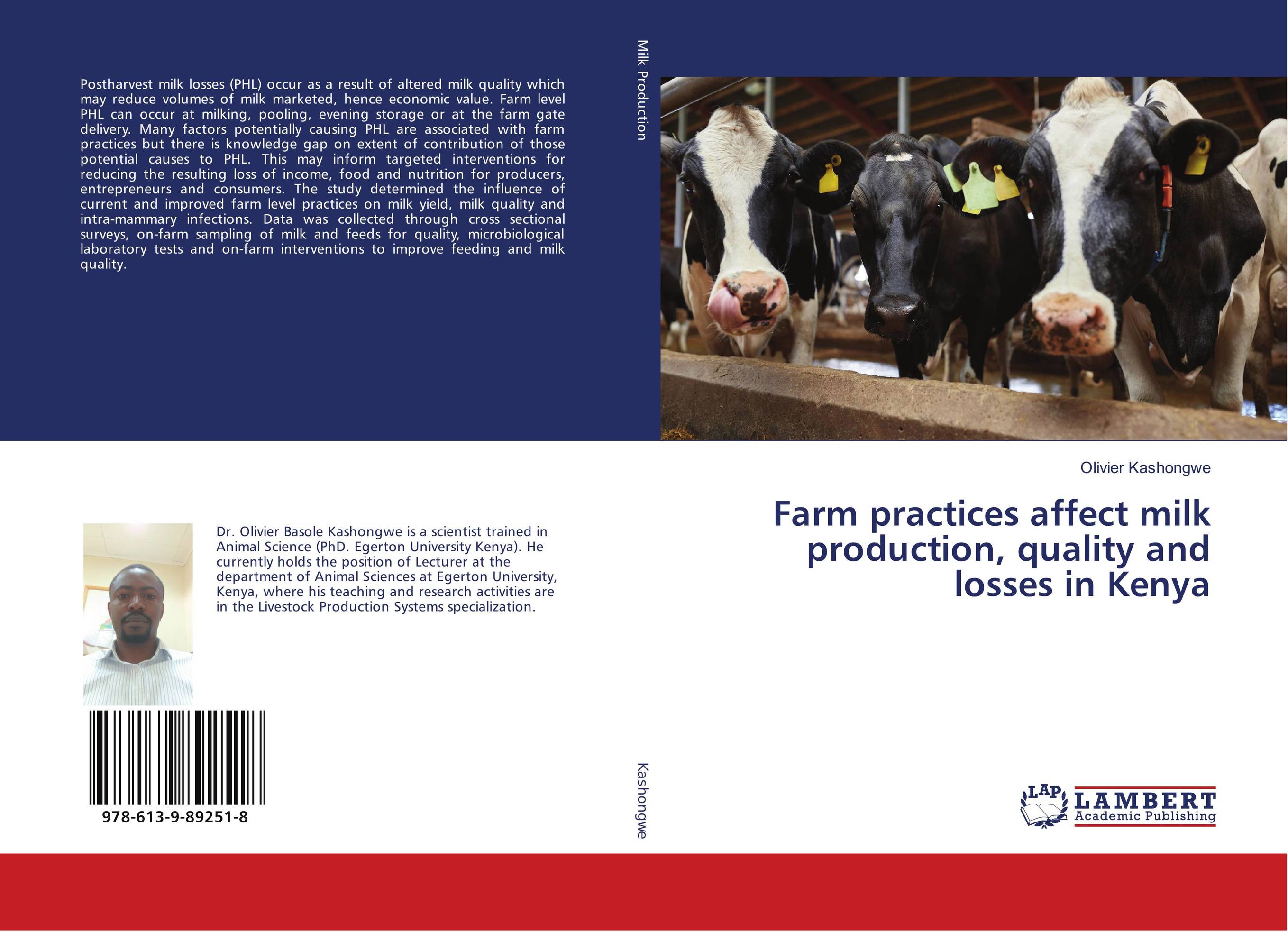 Farm practices affect milk production, quality and losses in Kenya..