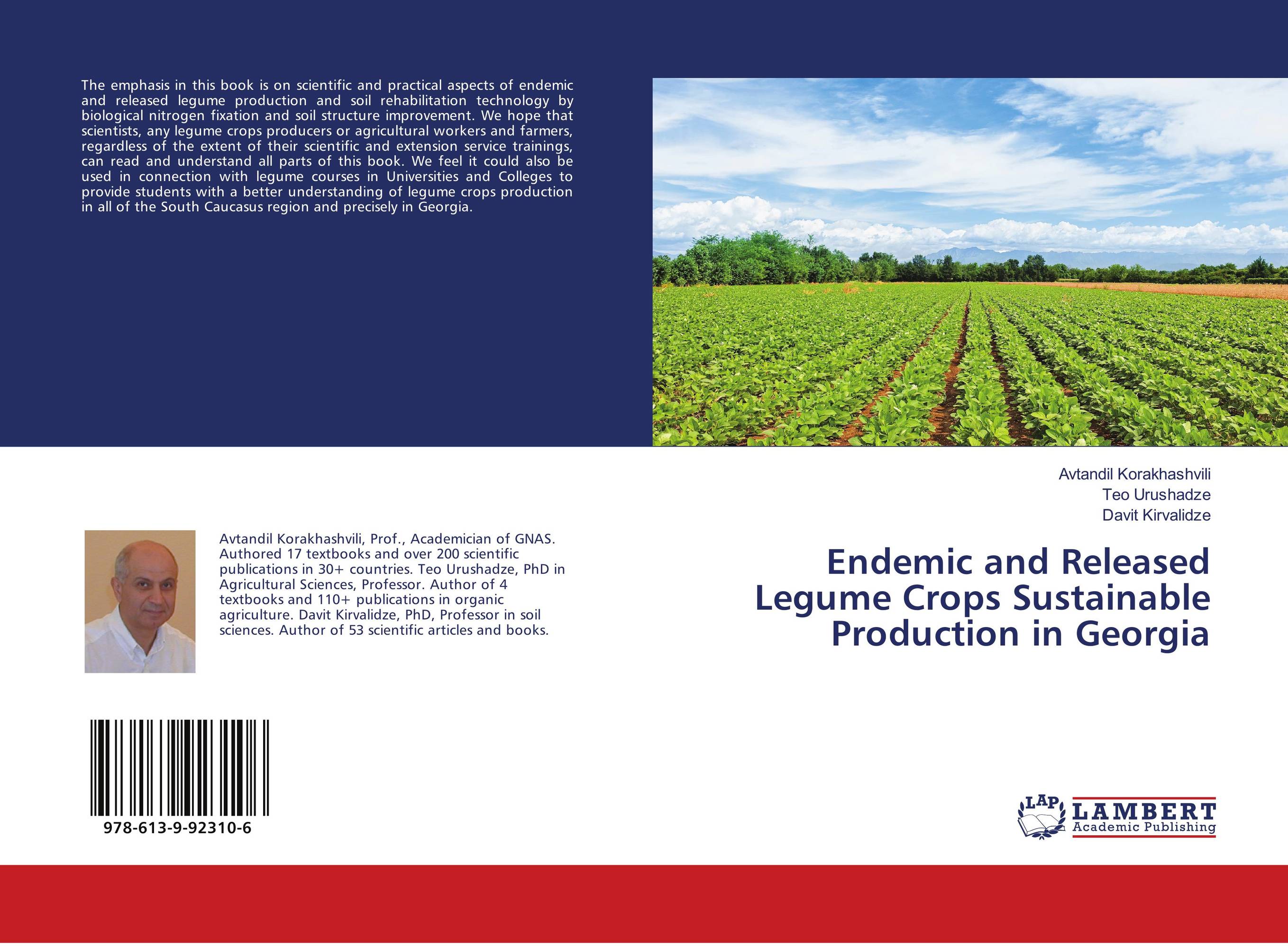 Endemic and Released Legume Crops Sustainable Production in Georgia..