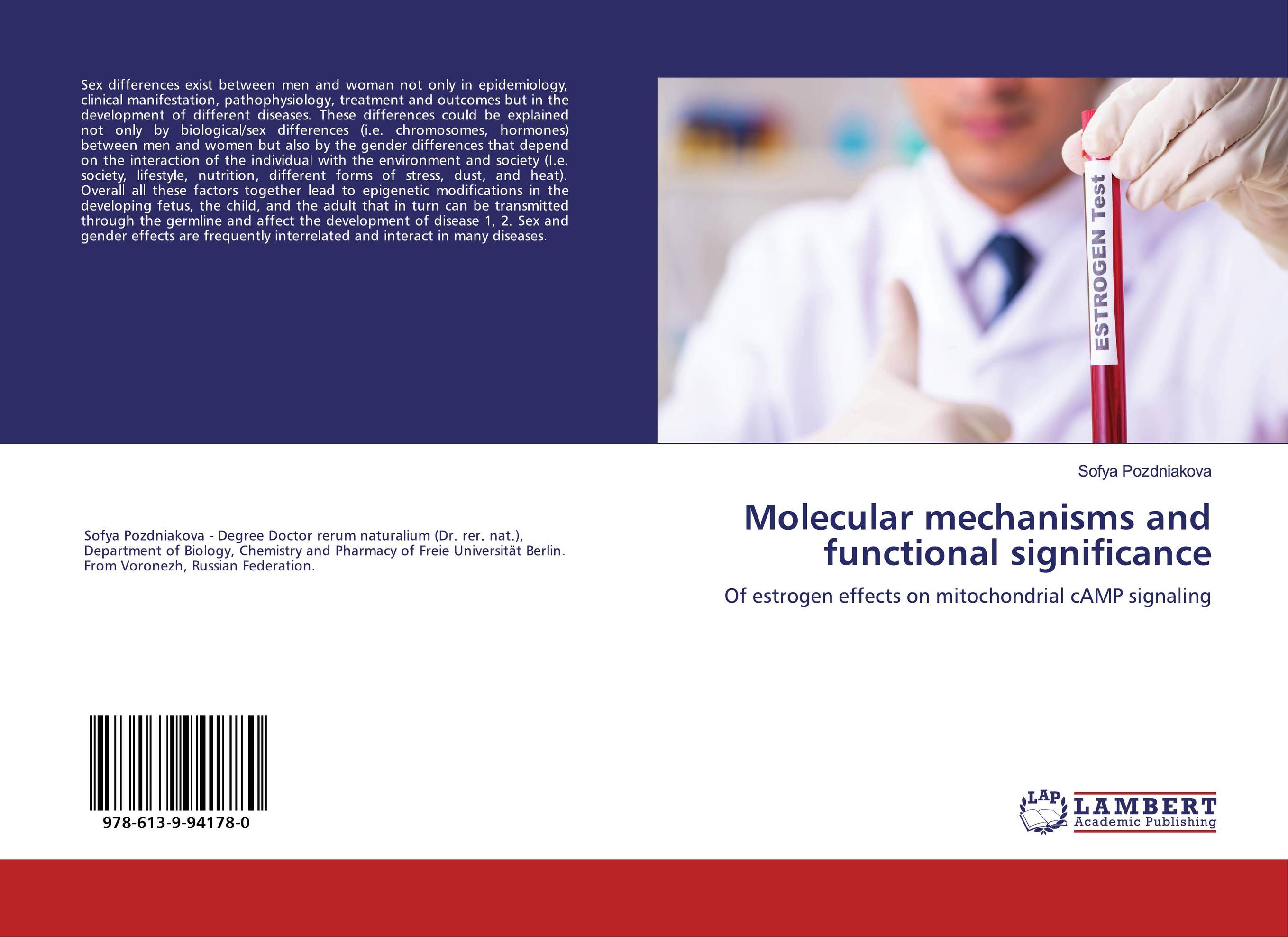 Molecular mechanisms and functional significance. Of estrogen effects on mitochondrial cAMP signaling.