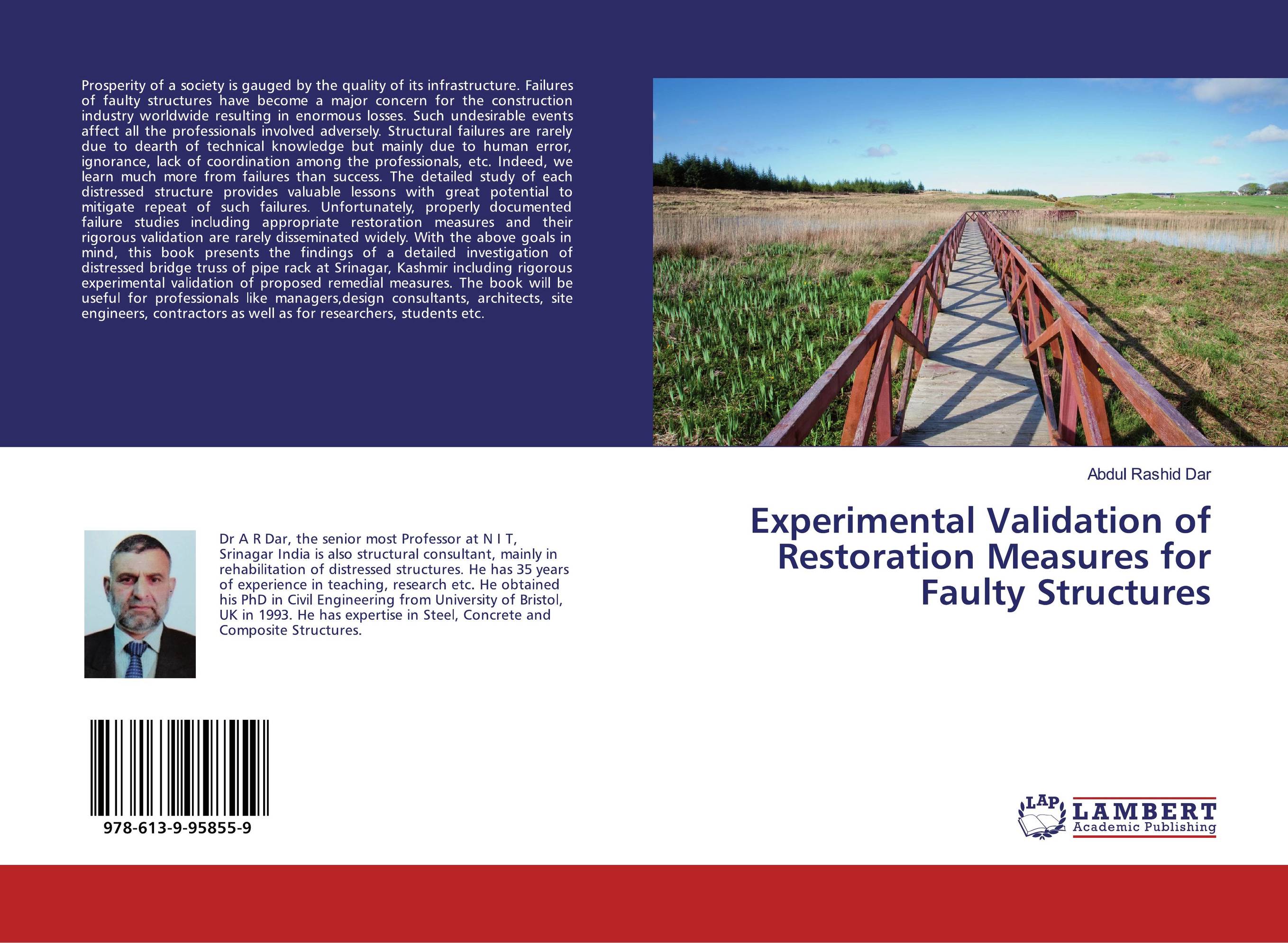 Experimental Validation of Restoration Measures for Faulty Structures..
