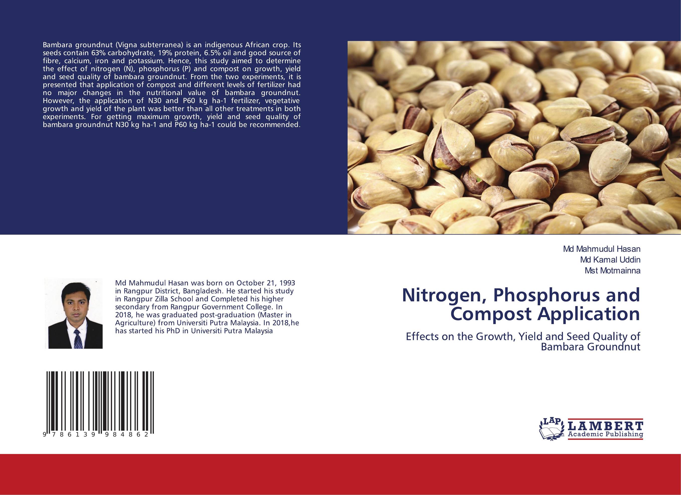 Nitrogen, Phosphorus and Compost Application. Effects on the Growth, Yield and Seed Quality of Bambara Groundnut.
