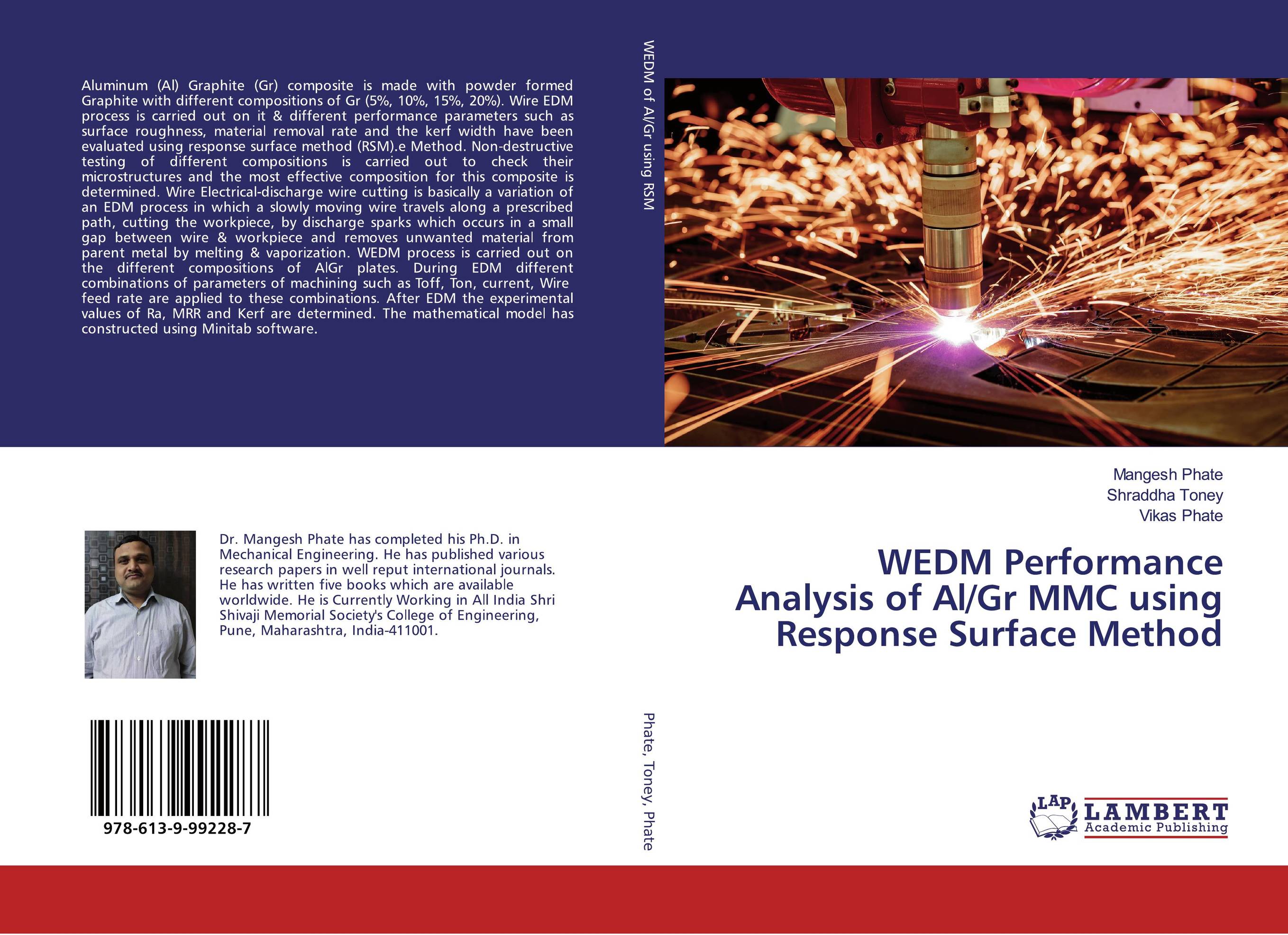 WEDM Performance Analysis of Al/Gr MMC using Response Surface Method..