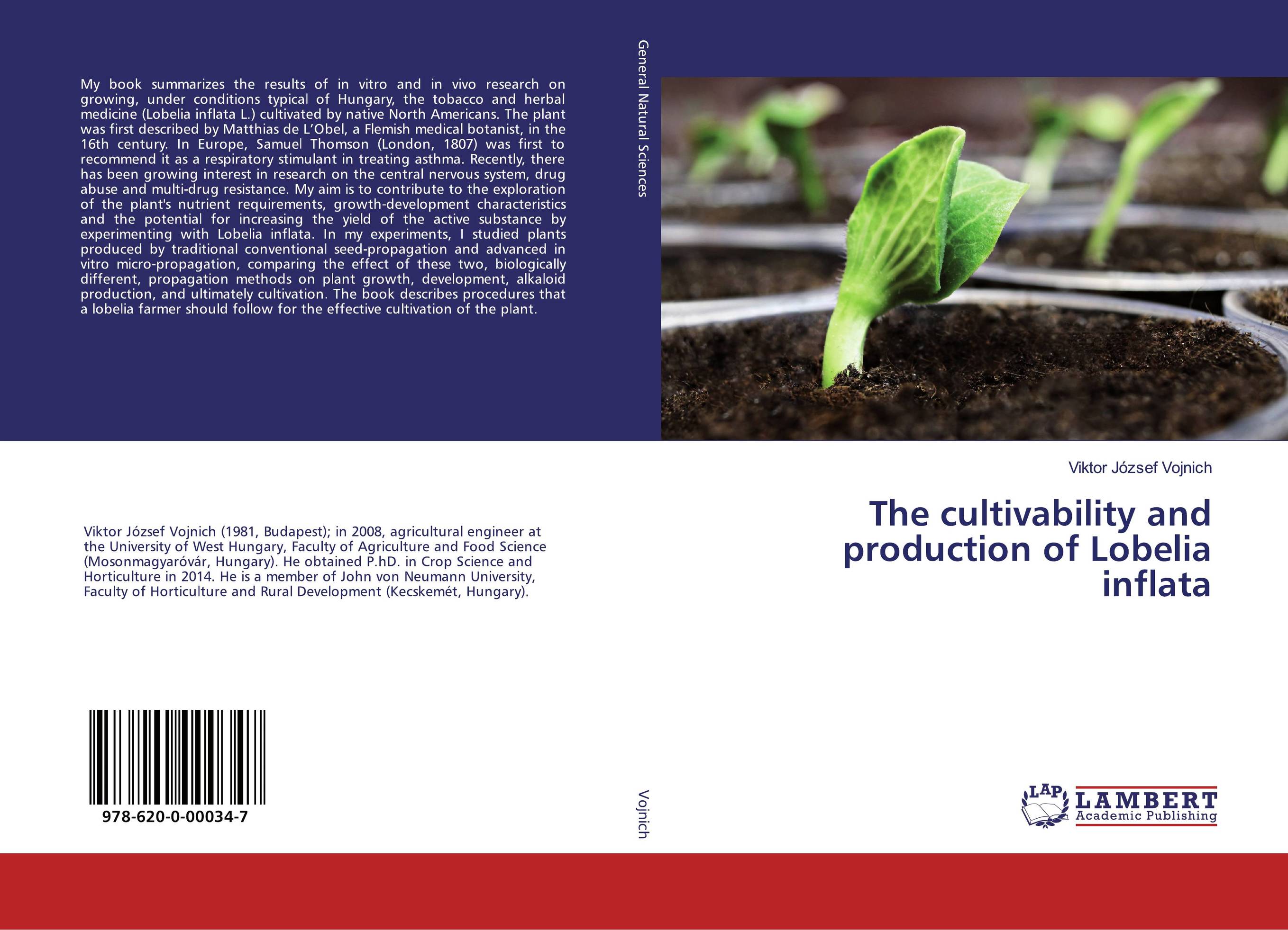 The cultivability and production of Lobelia inflata..