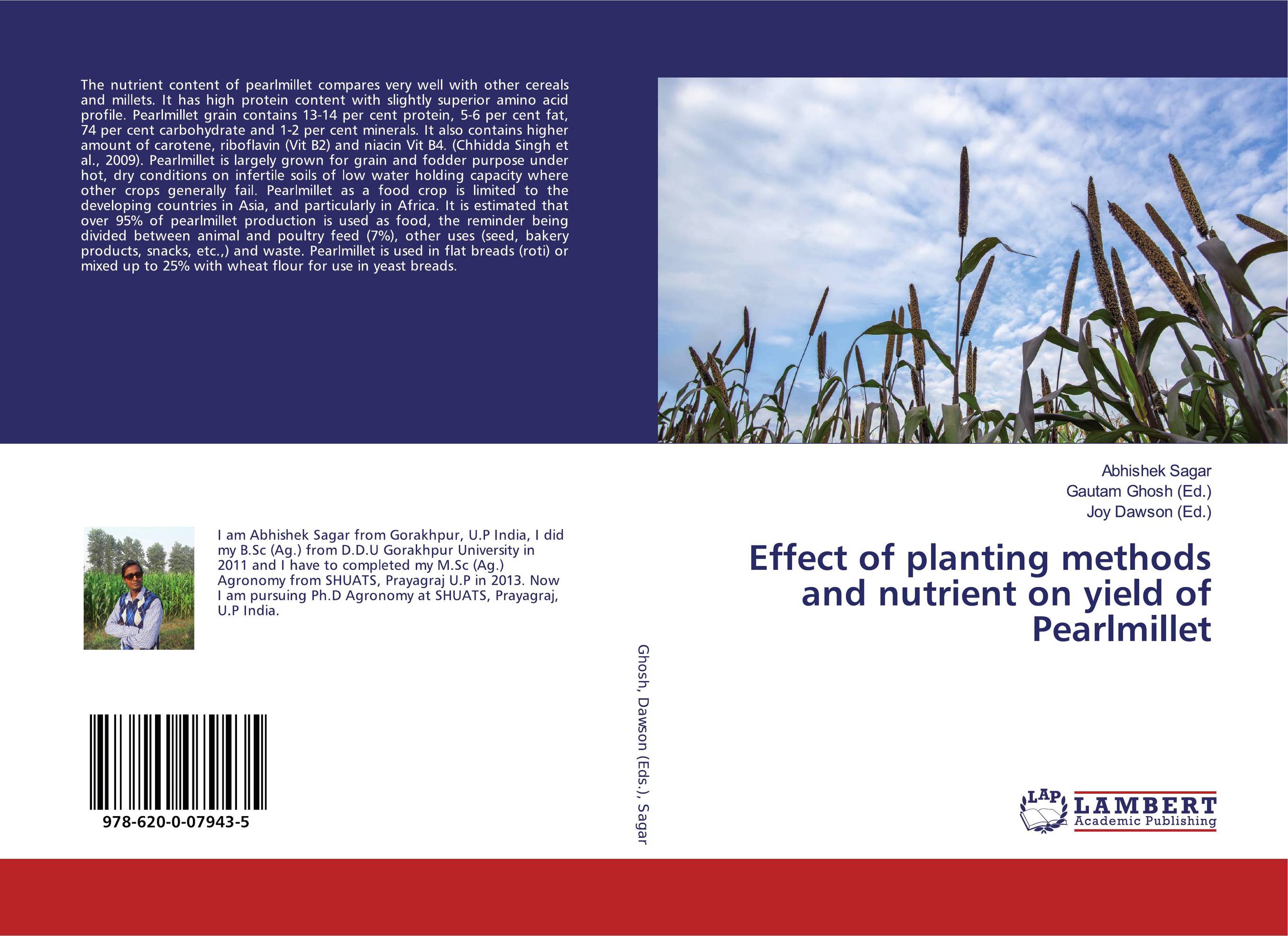 Effect of planting methods and nutrient on yield of Pearlmillet..