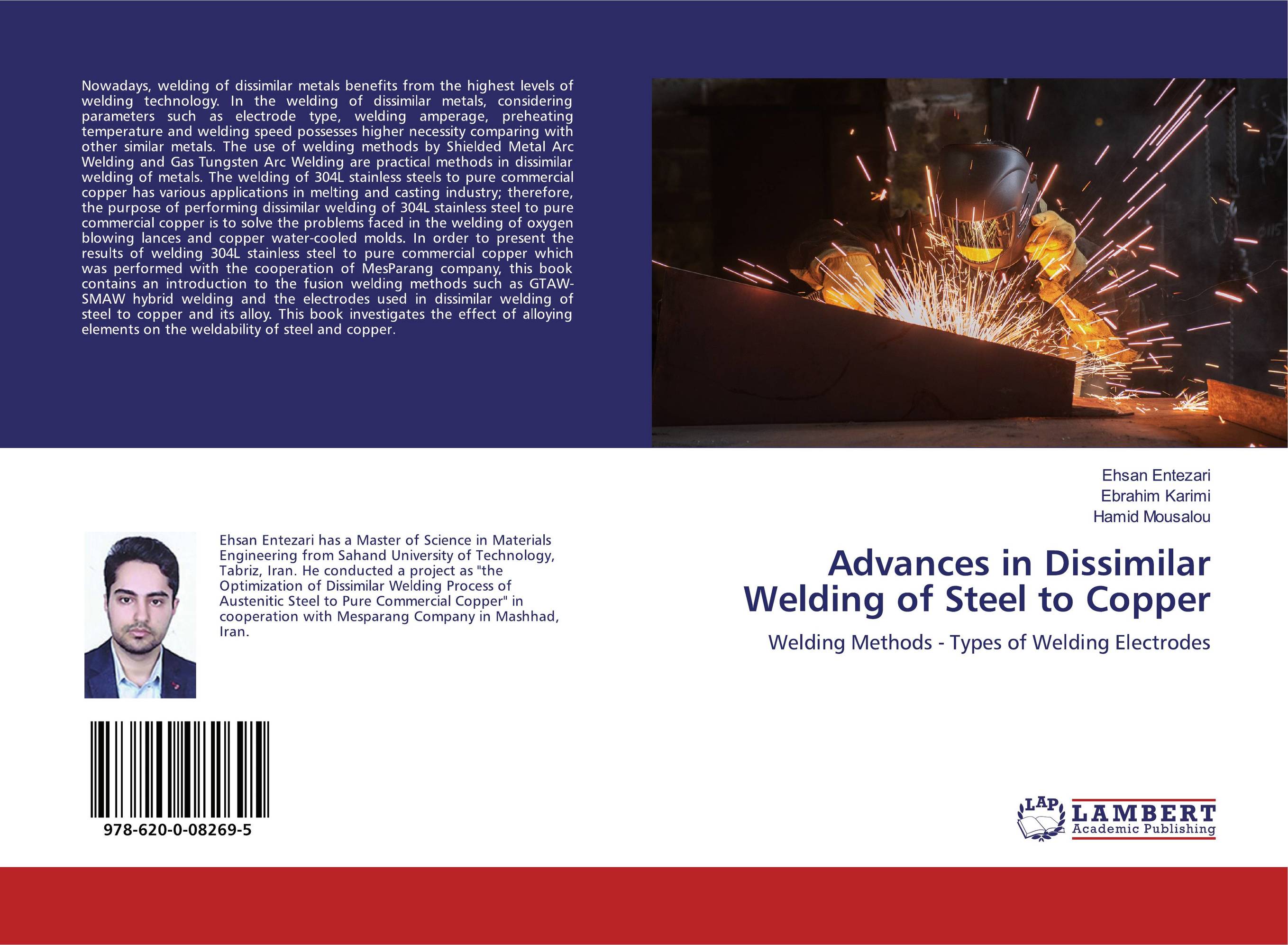 Advances in Dissimilar Welding of Steel to Copper. Welding Methods - Types of Welding Electrodes.