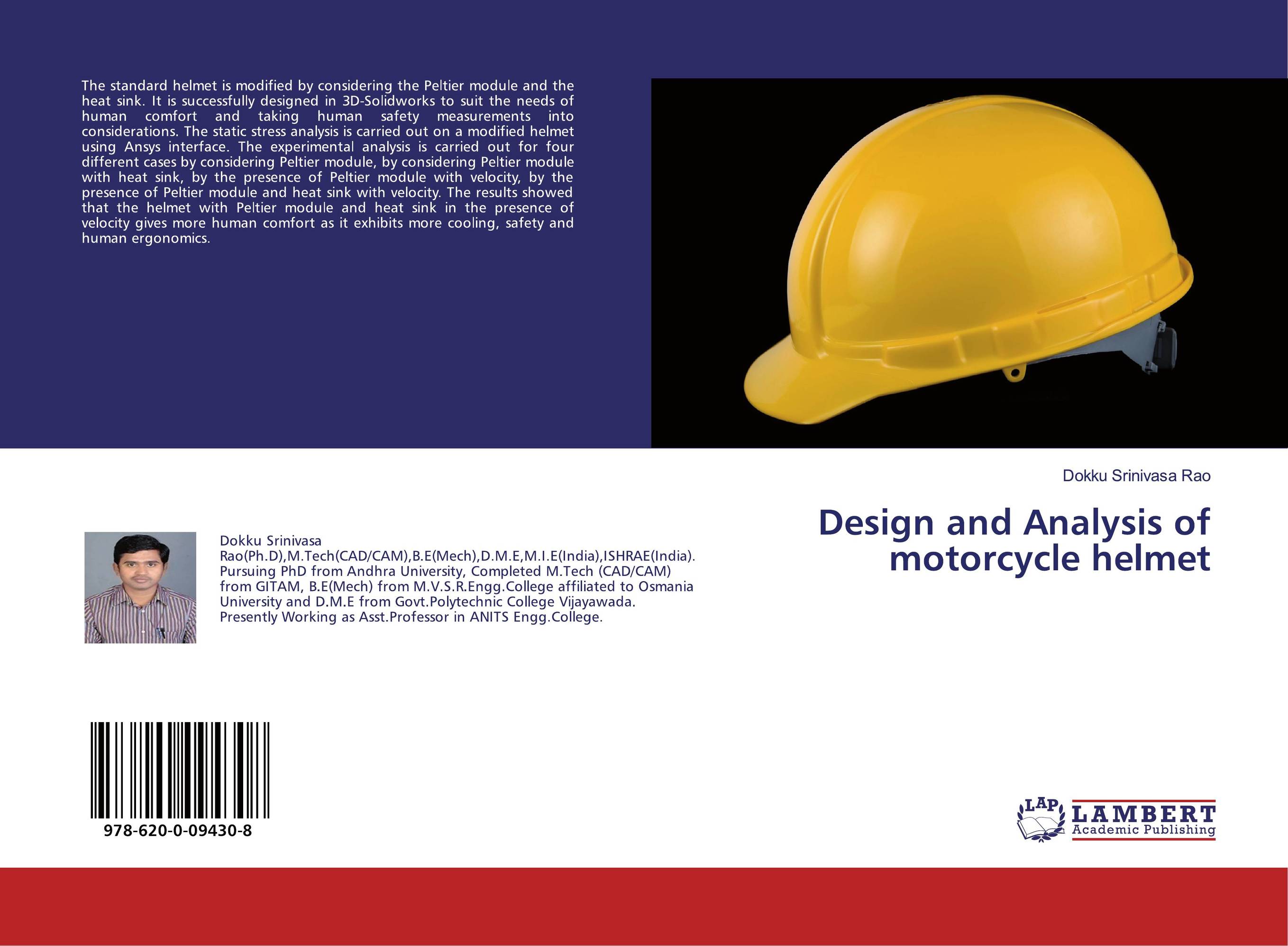 Design and Analysis of motorcycle helmet..