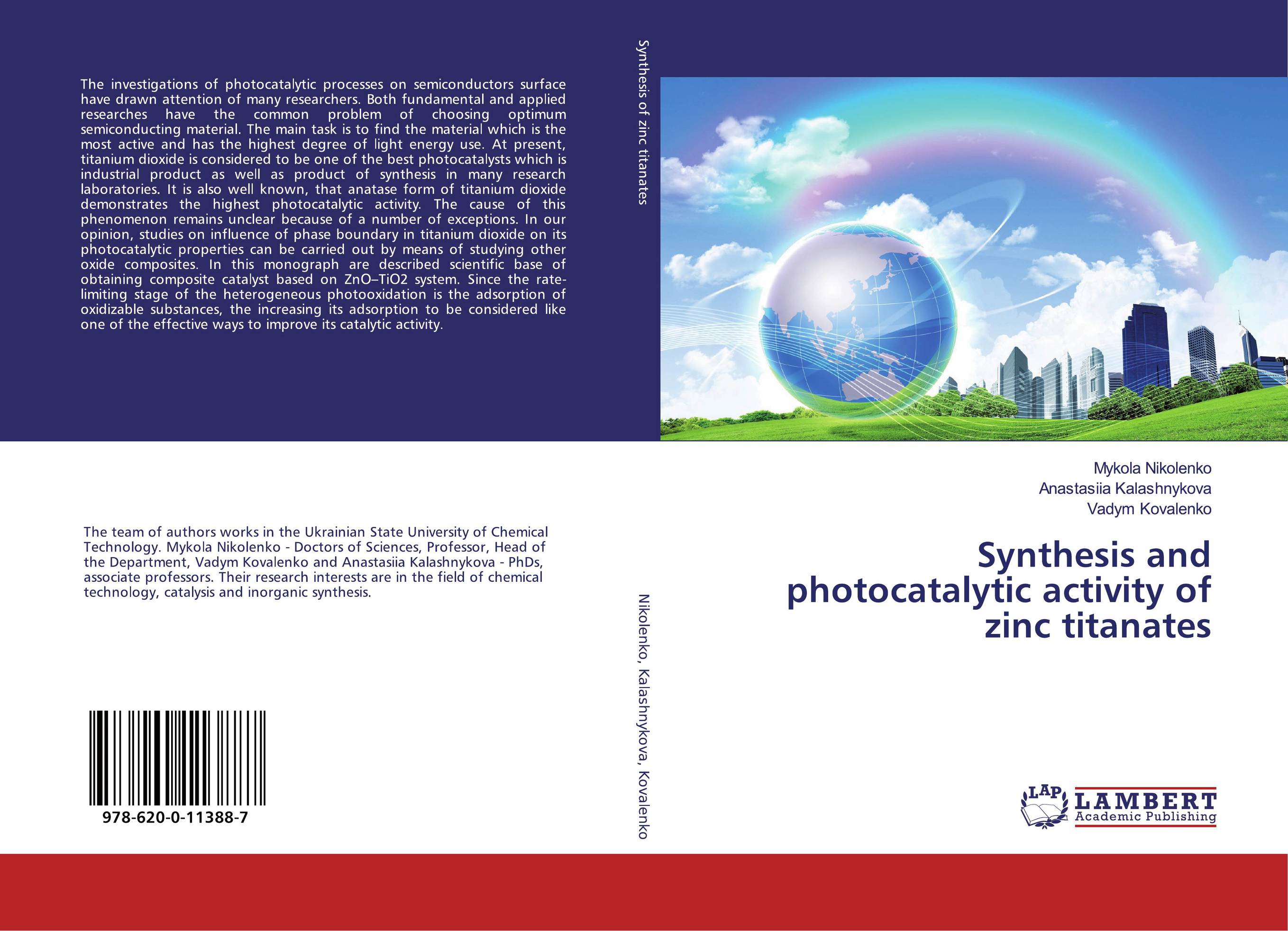 Synthesis, photocatalytic activity of zinc titanates..