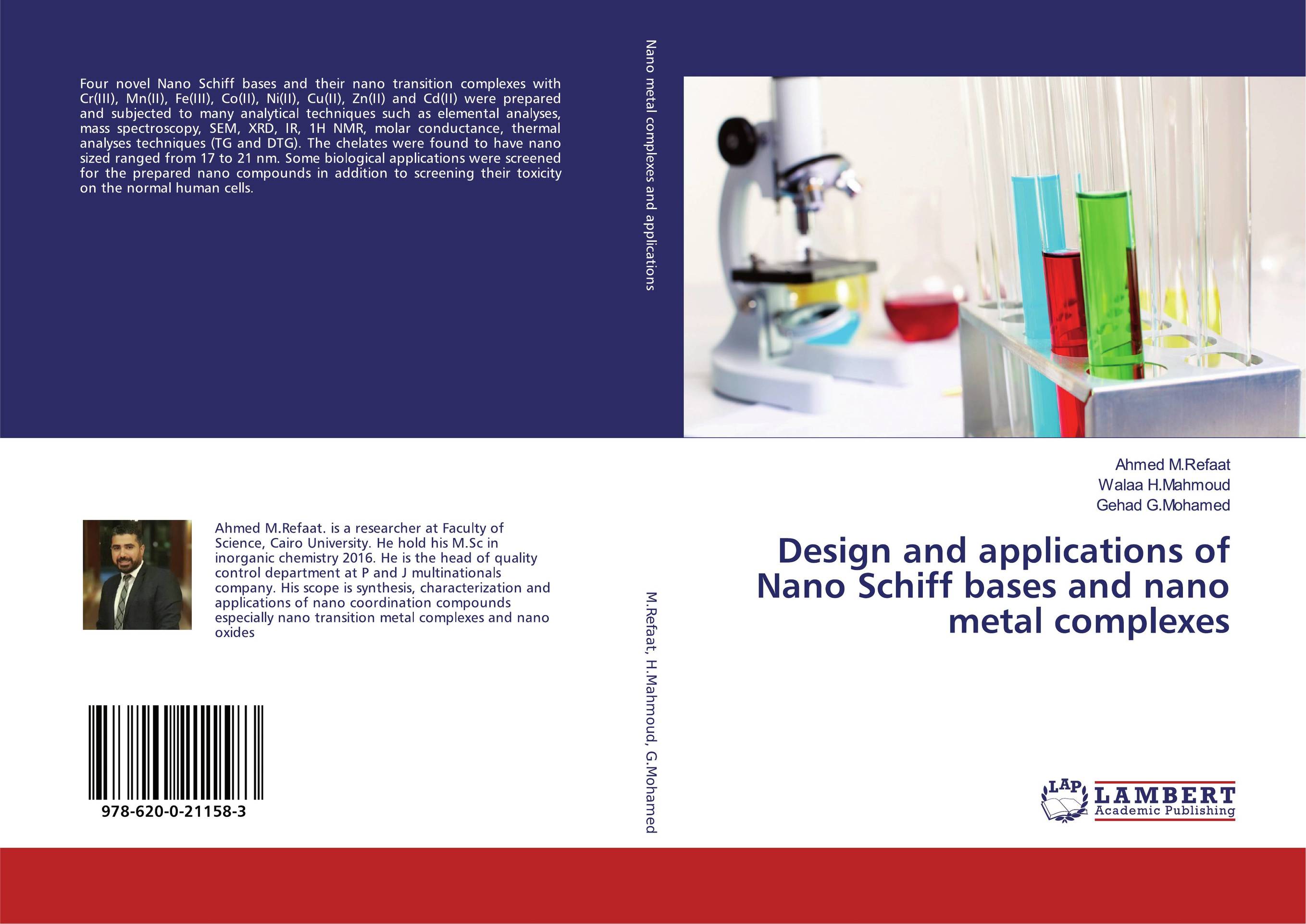 Design and applications of Nano Schiff bases and nano metal complexes..