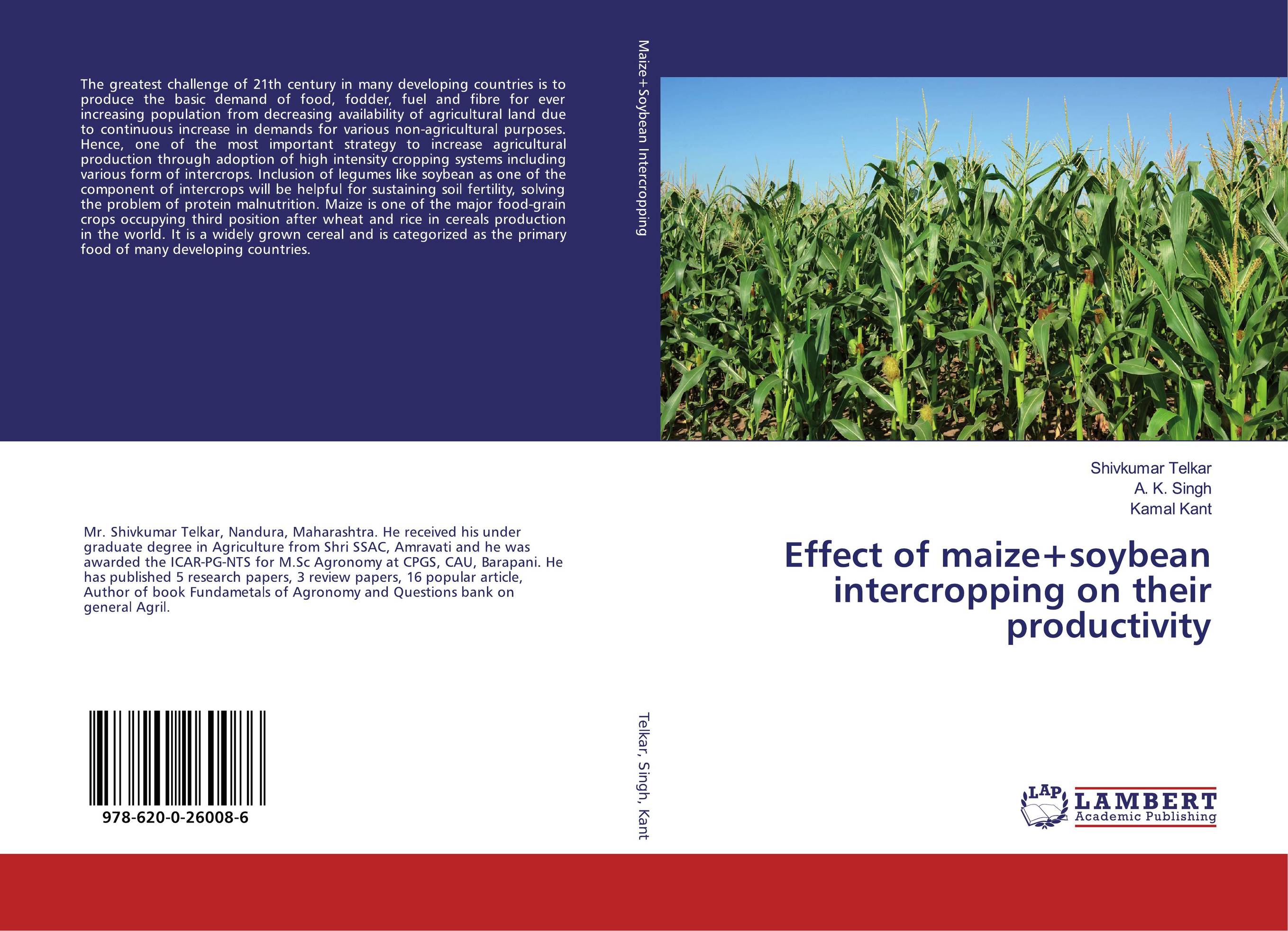 Effect of maize+soybean intercropping on their productivity..