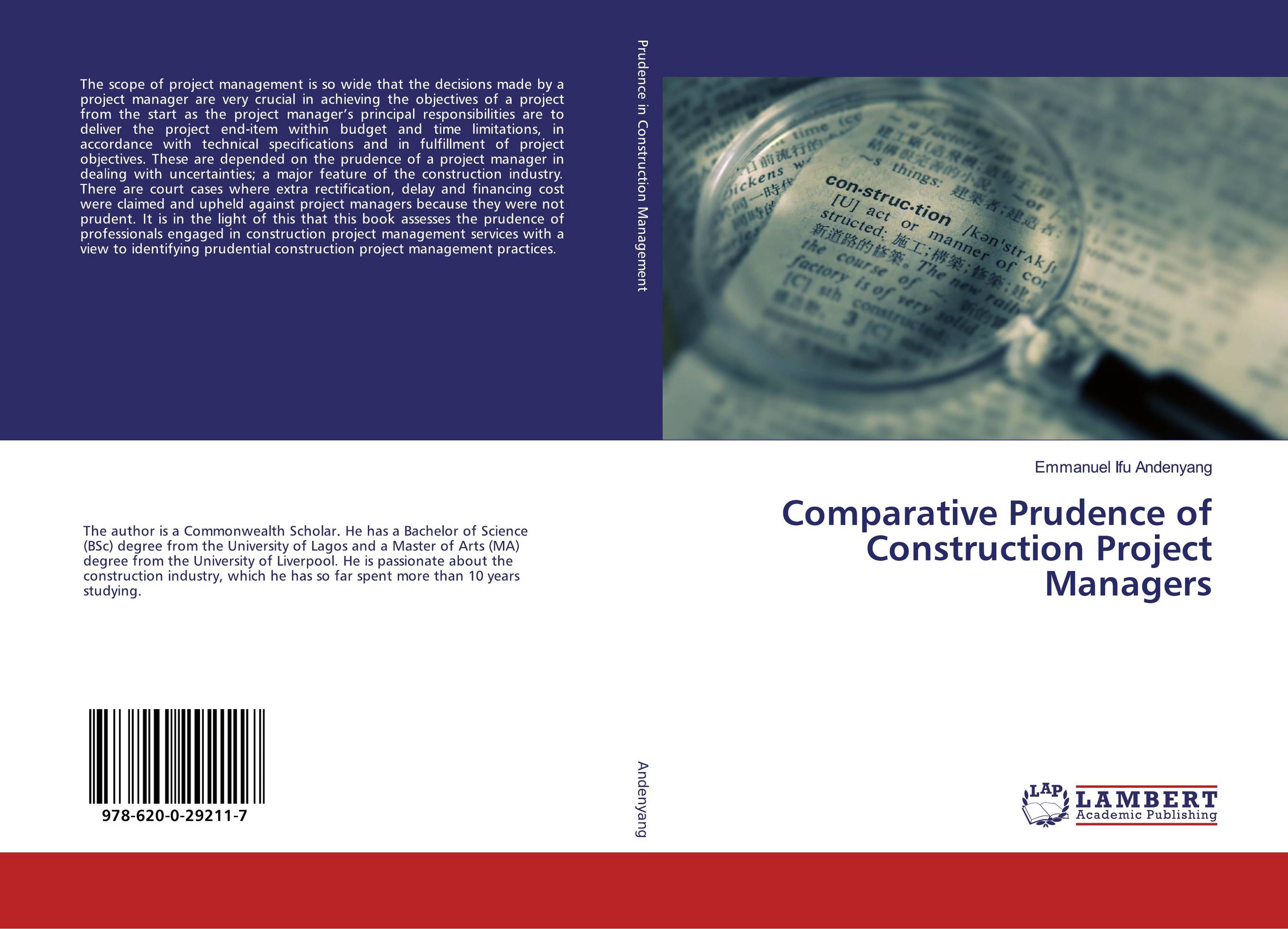Comparative Prudence of Construction Project Managers..