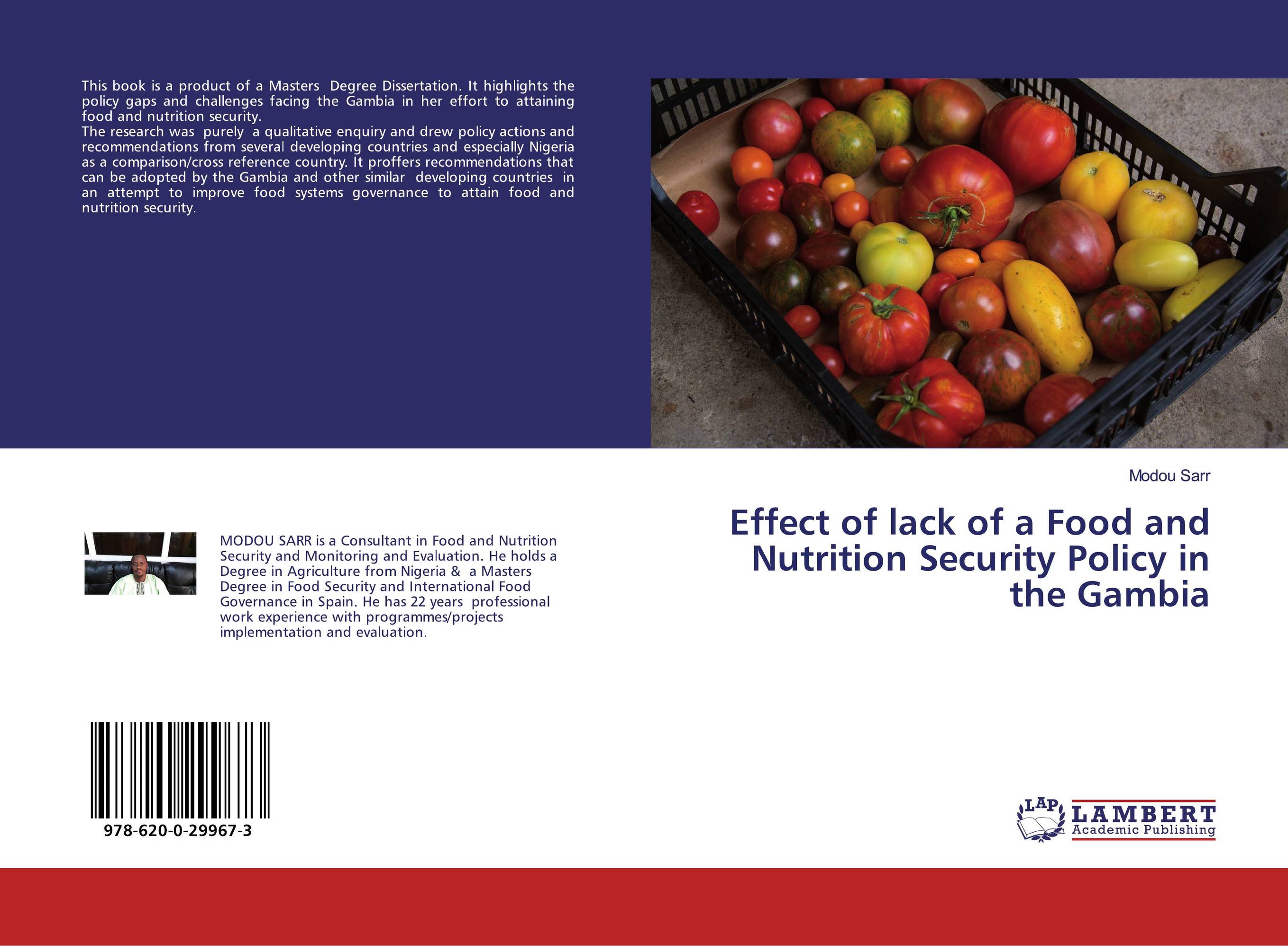 Effect of lack of a Food and Nutrition Security Policy in the Gambia..