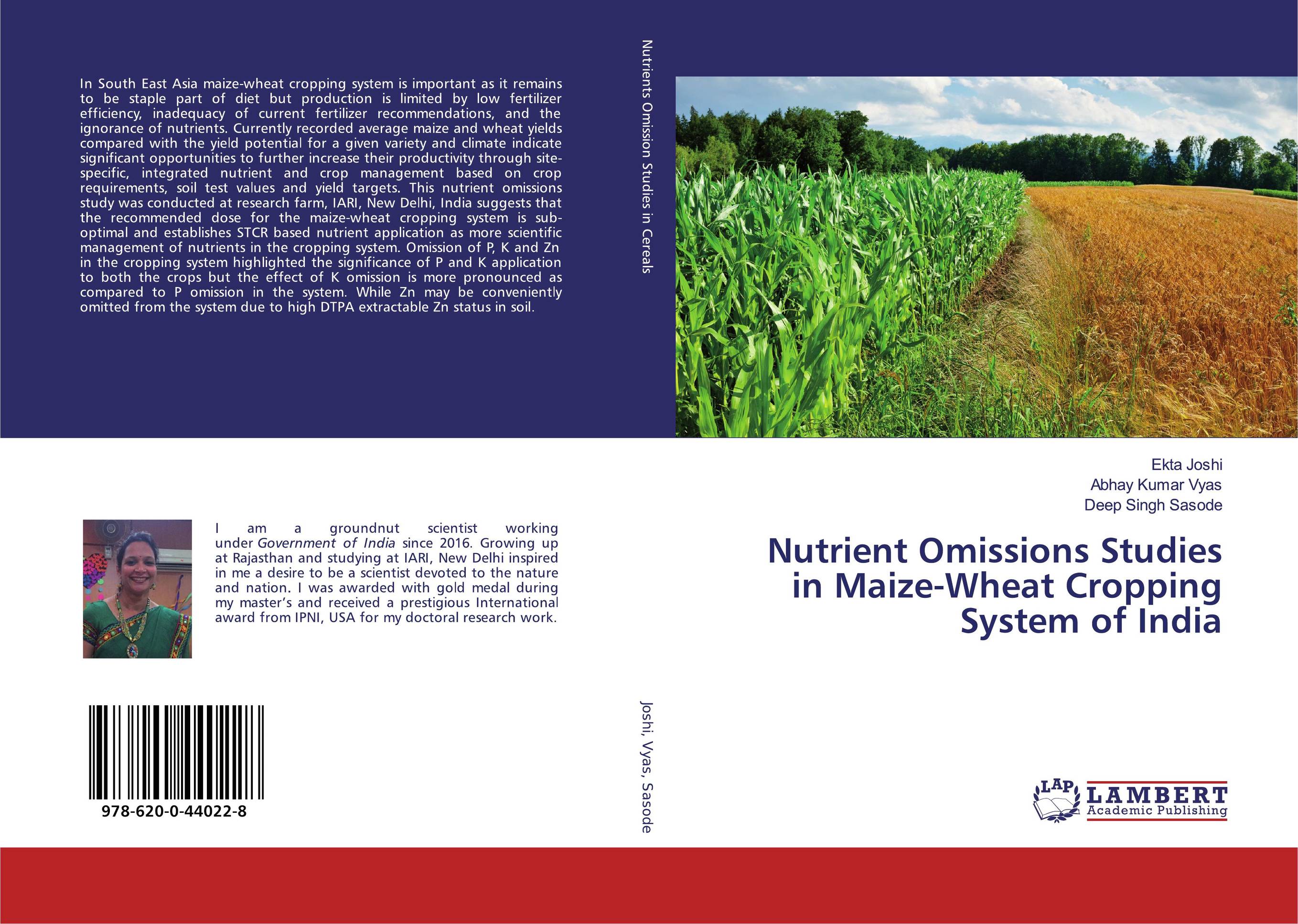 Nutrient Omissions Studies in Maize-Wheat Cropping System of India..