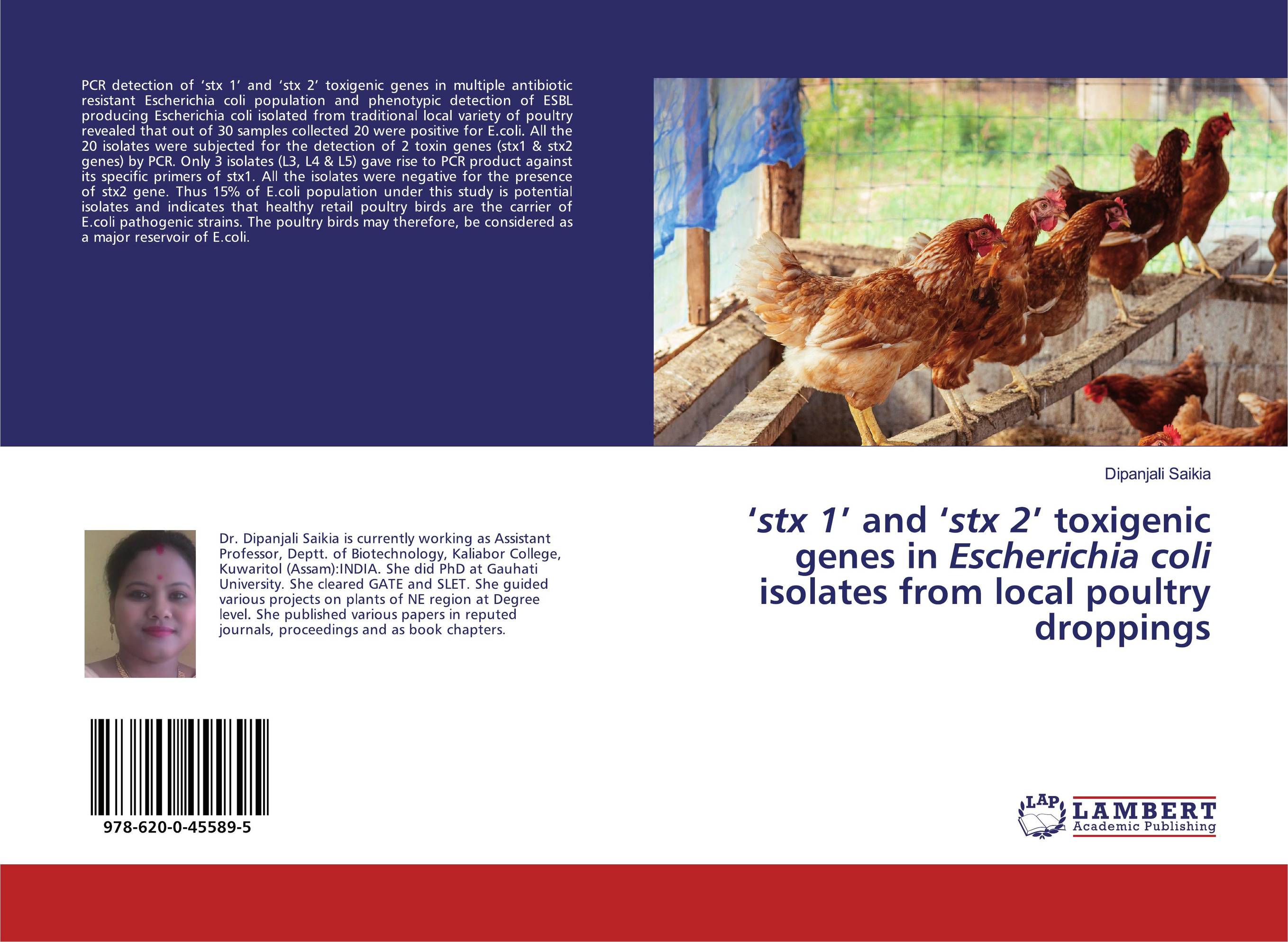 ‘stx 1’ and ‘stx 2’ toxigenic genes in Escherichia coli isolates from local poultry droppings..