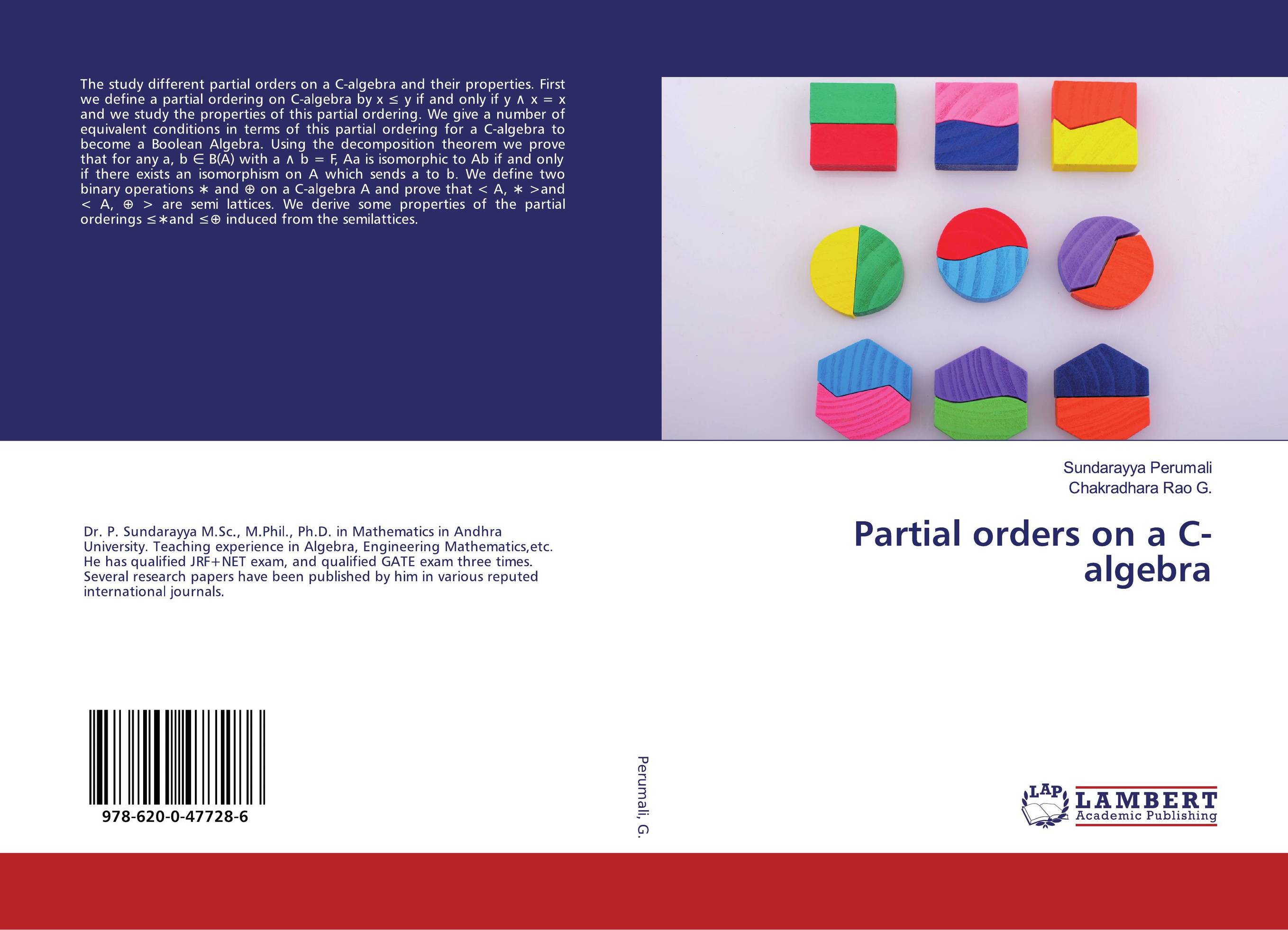 Partial orders on a C-algebra..