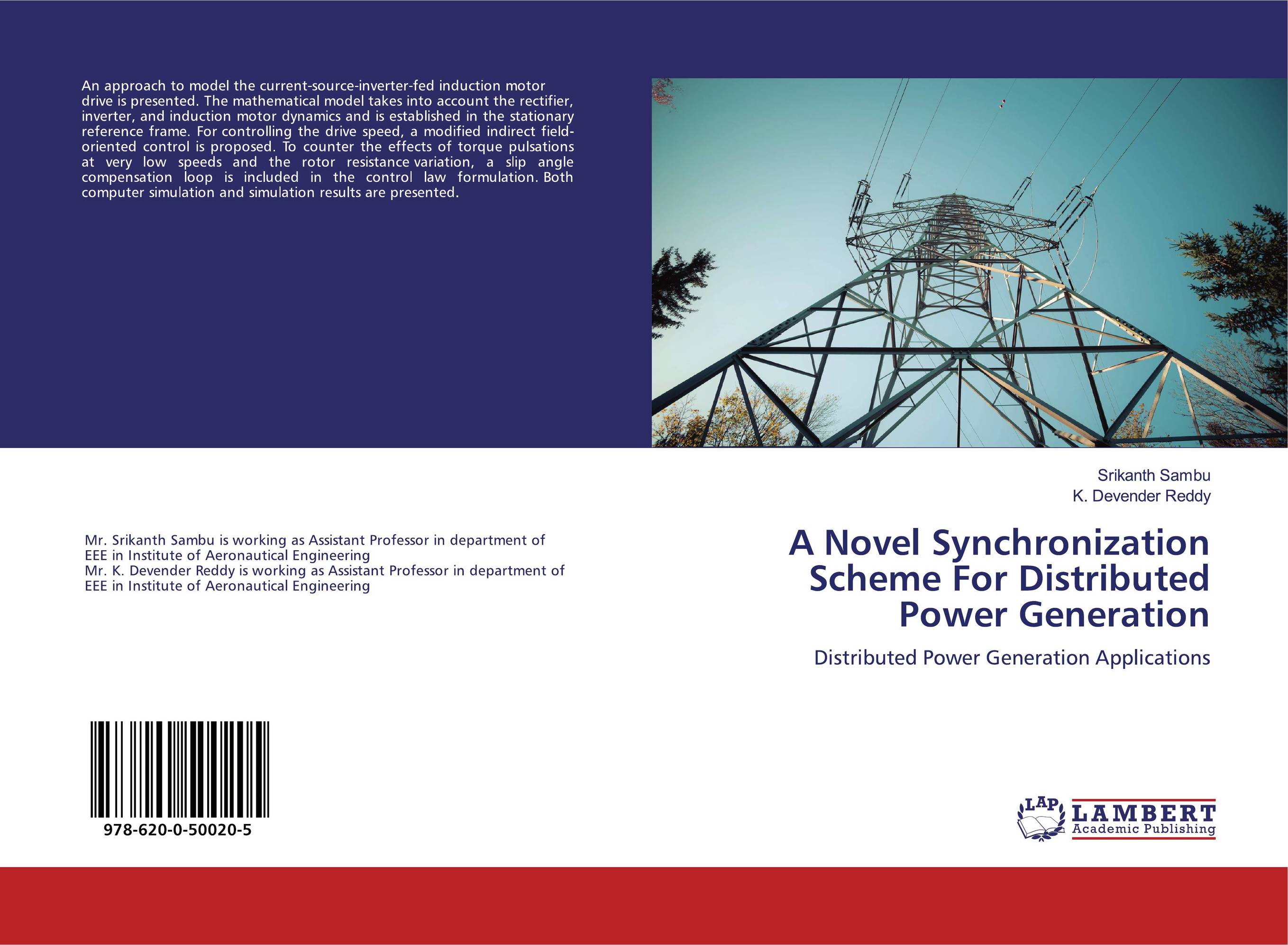A Novel Synchronization Scheme For Distributed Power Generation. Distributed Power Generation Applications.