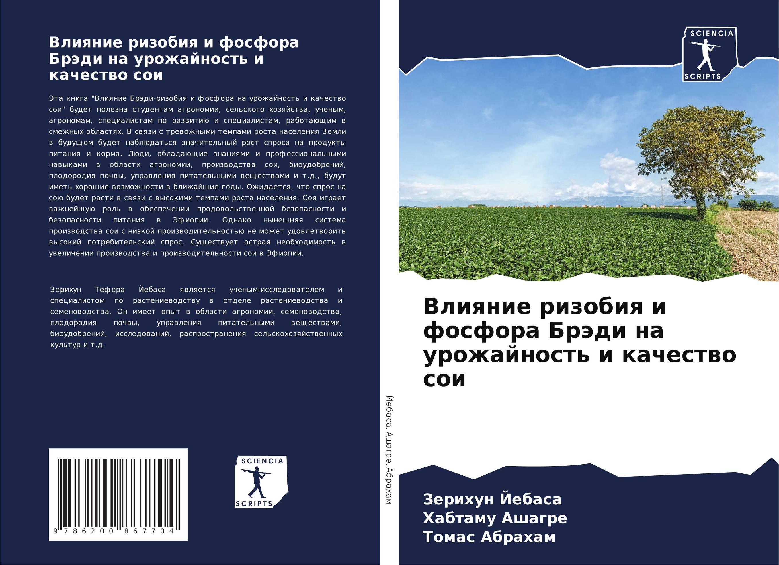 Влияние ризобия и фосфора Брэди на урожайность и качество сои..