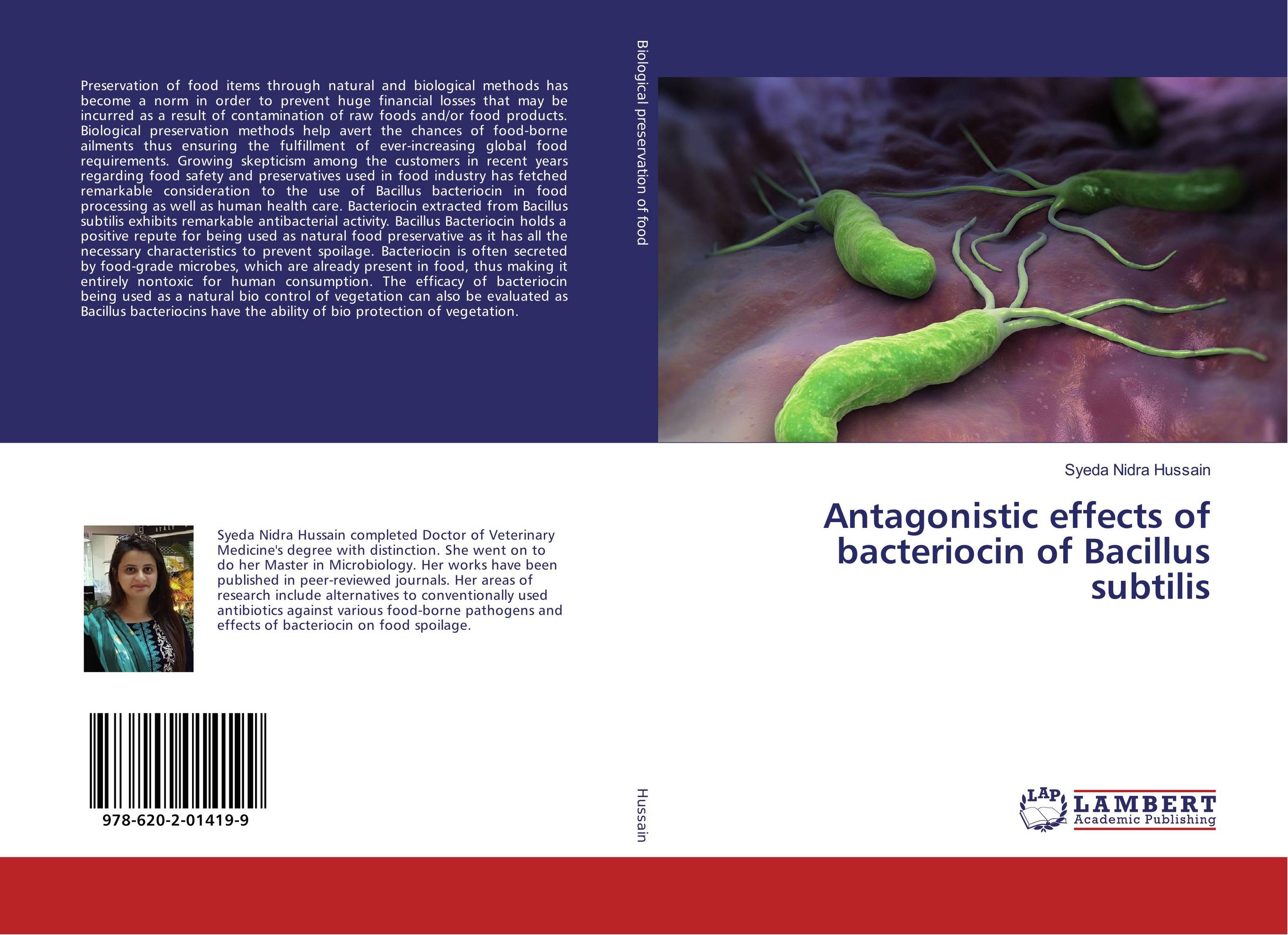 Antagonistic effects of bacteriocin of Bacillus subtilis..