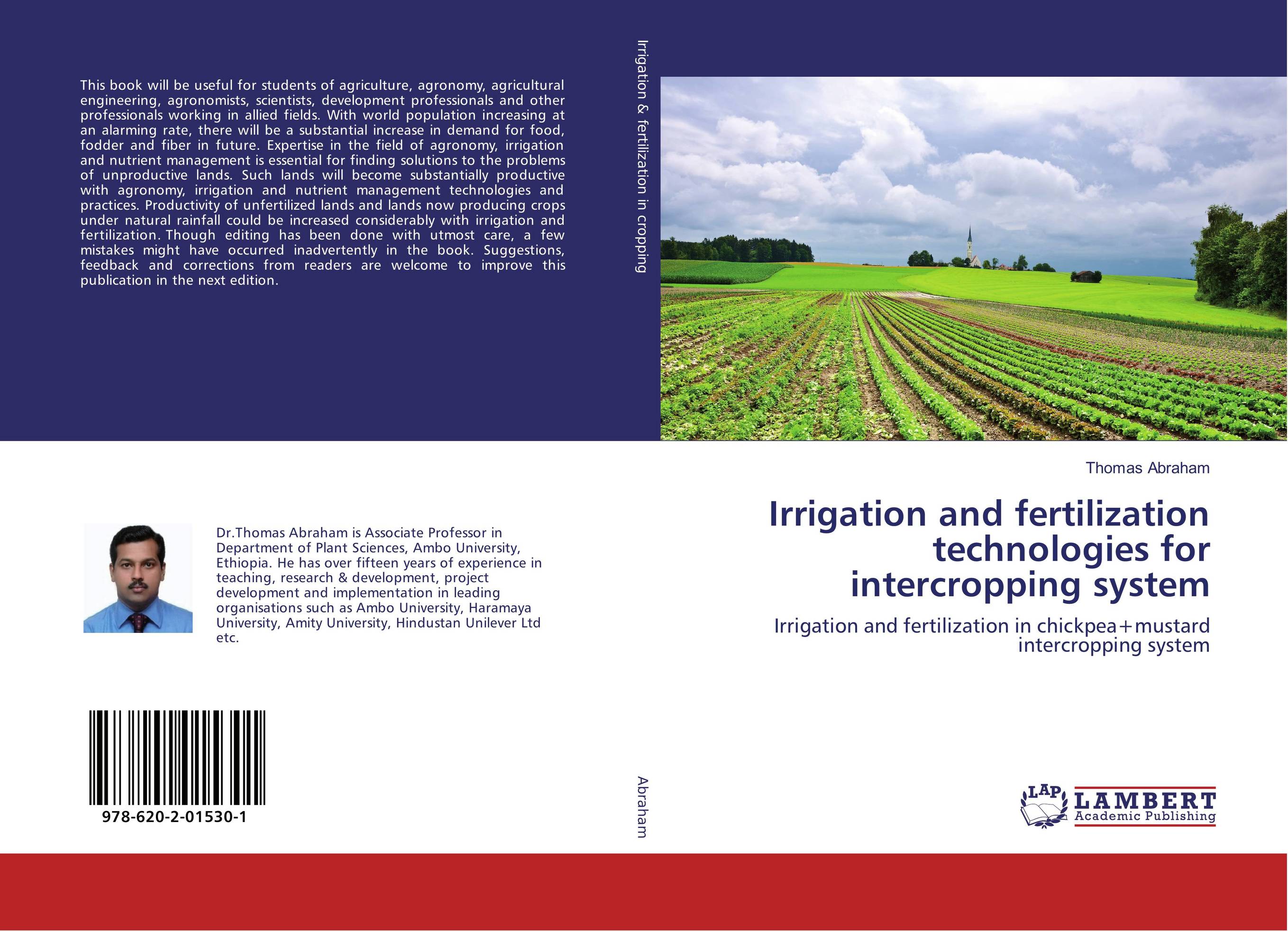 Irrigation and fertilization technologies for intercropping system. Irrigation and fertilization in chickpea+mustard intercropping system.