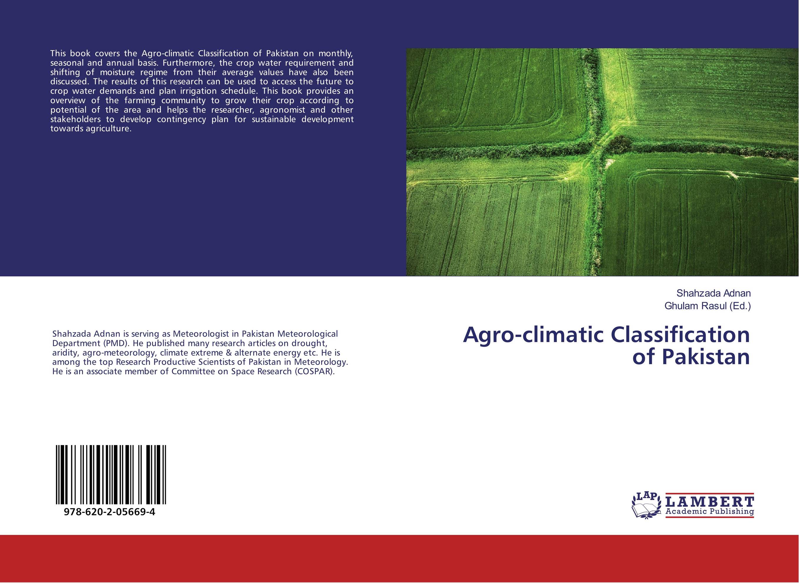 Agro-climatic Classification of Pakistan..
