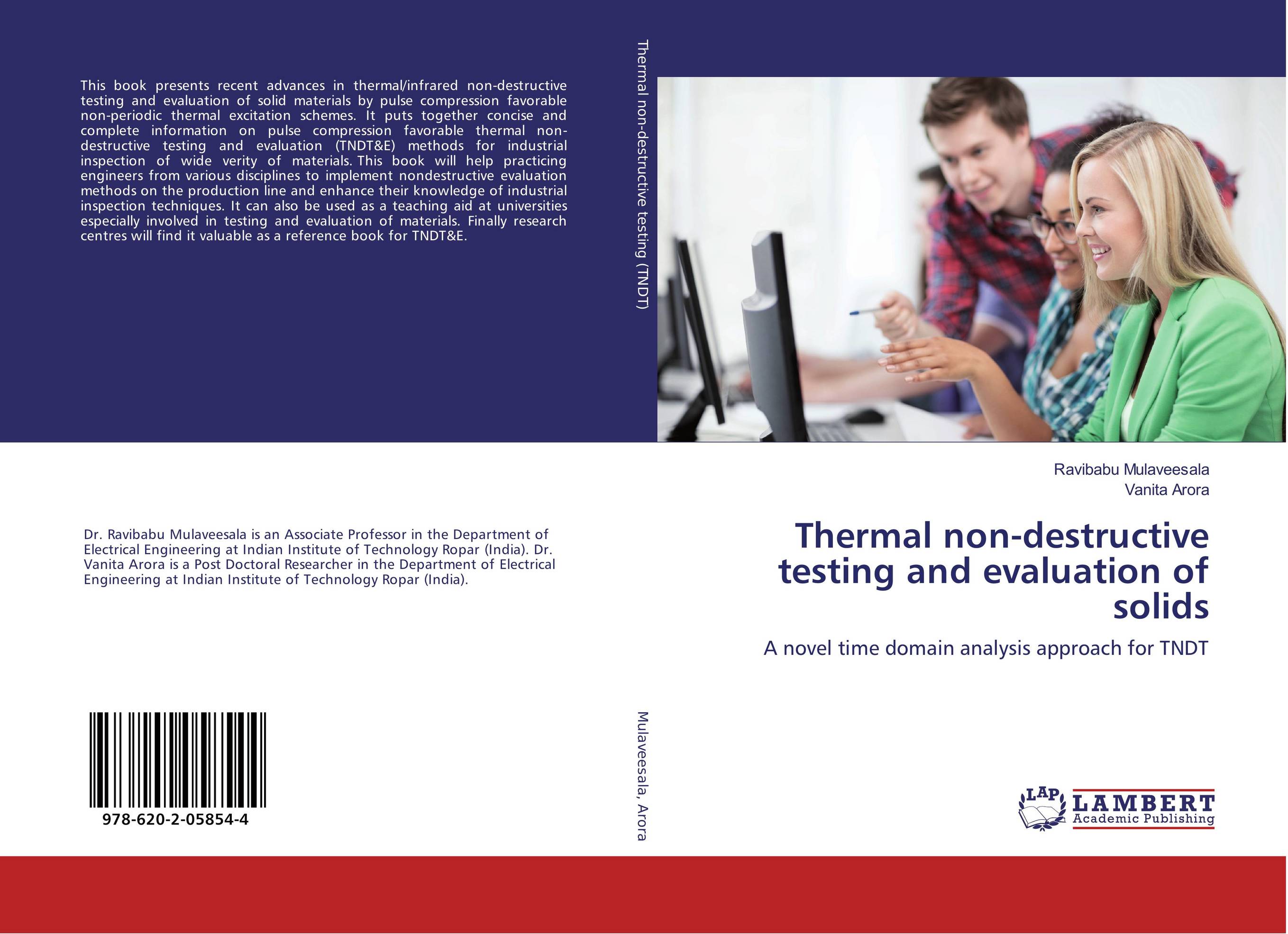 Thermal non-destructive testing and evaluation of solids. A novel time domain analysis approach for TNDT.