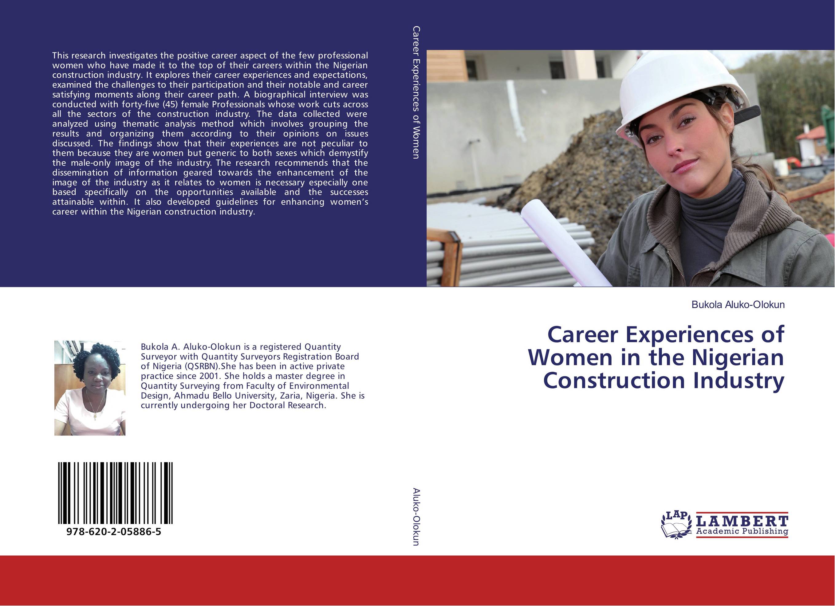 Career Experiences of Women in the Nigerian Construction Industry..